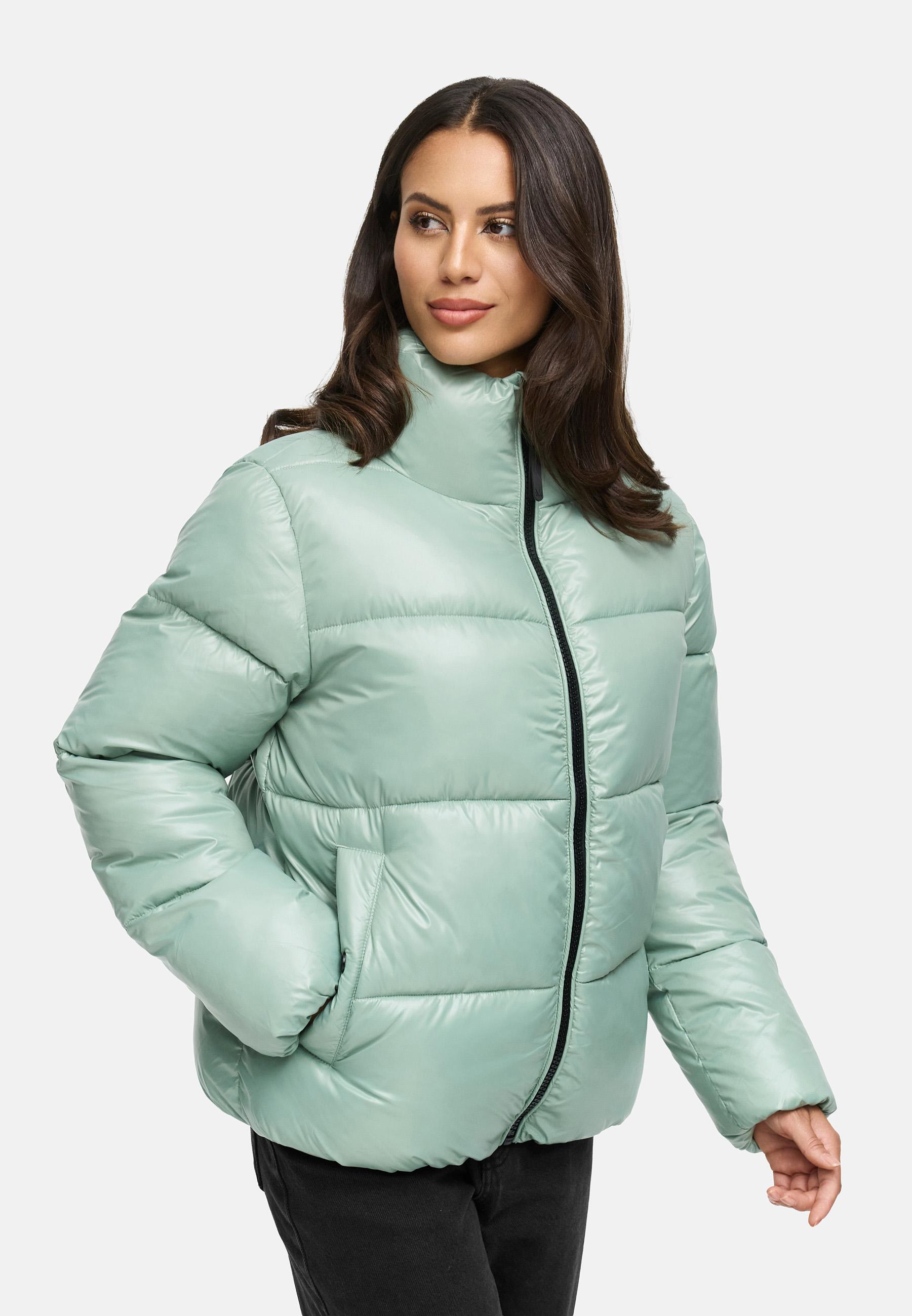 Kurze Winter Steppjacke "Hazalee 16" Smokey Mint