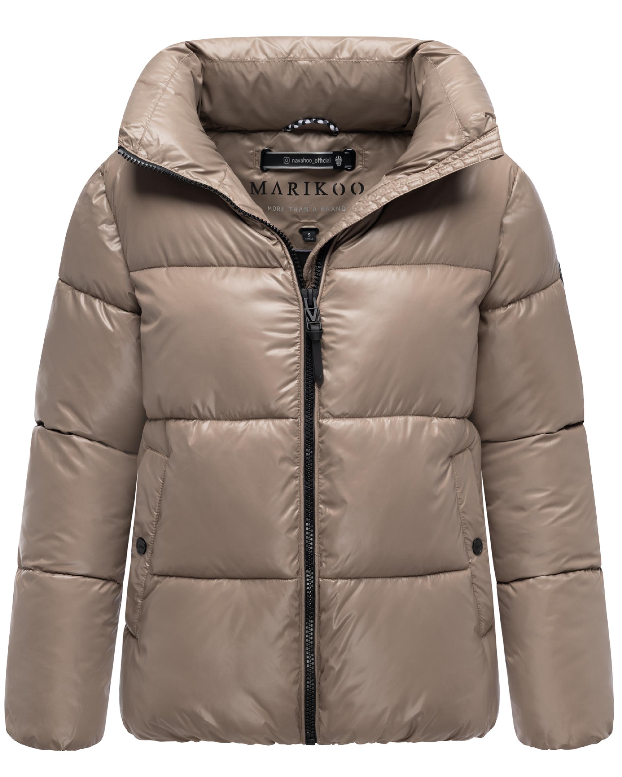 Kurze Winter Steppjacke "Hazalee 16" Taupe Grey