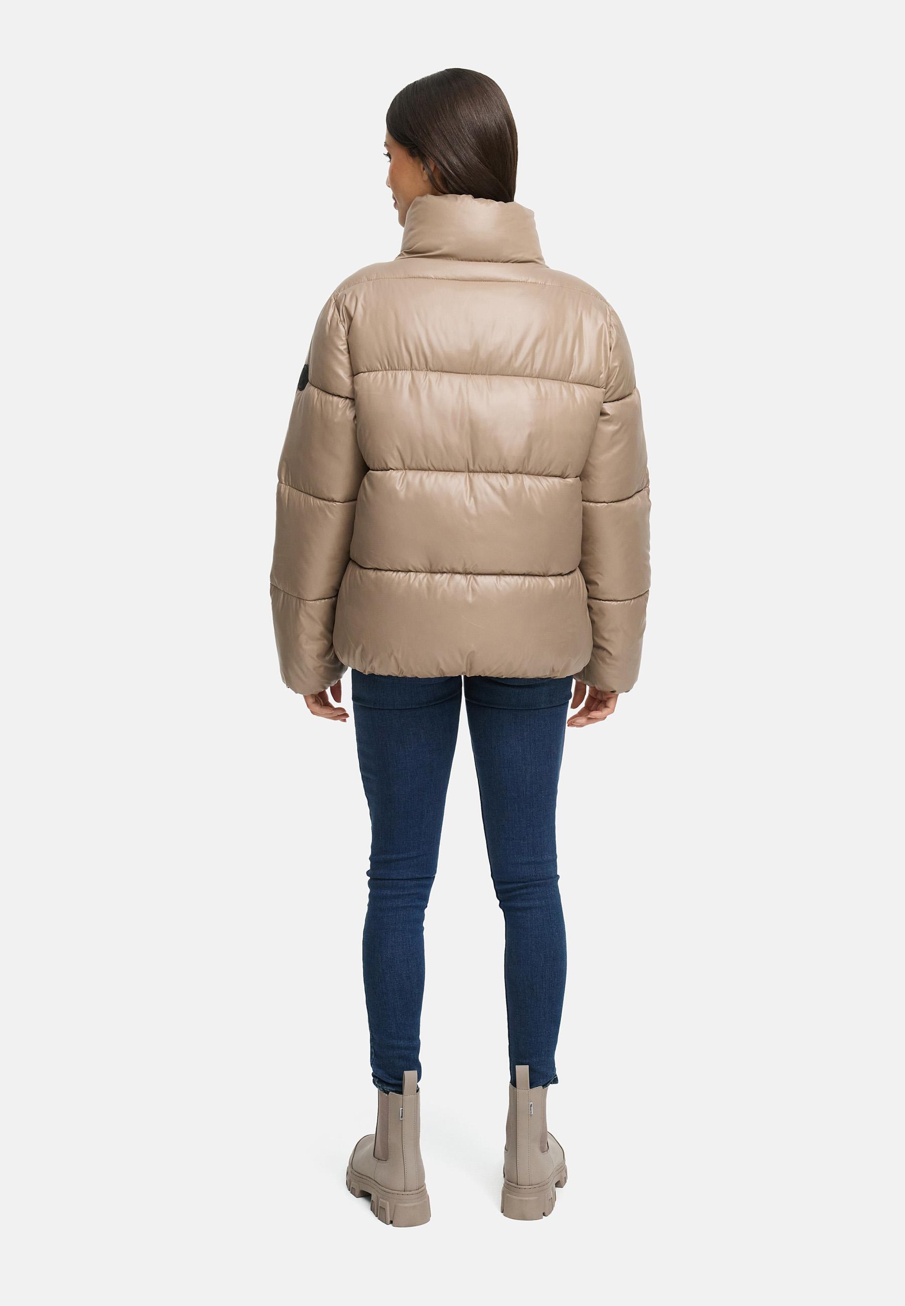 Kurze Winter Steppjacke "Hazalee 16" Taupe Grey