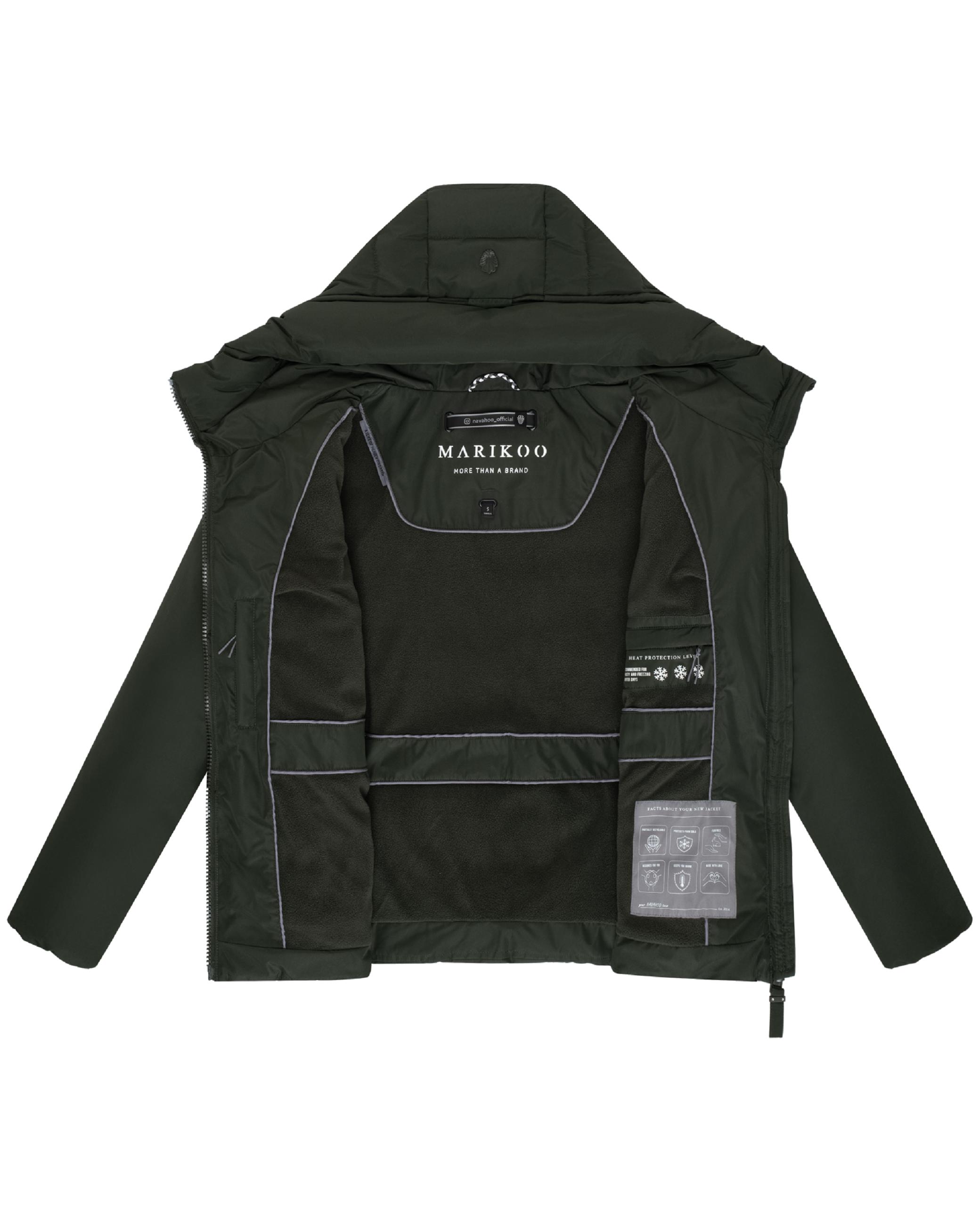 Winter Steppjacke mit Taillengürtel "Himee16" Dark Olive
