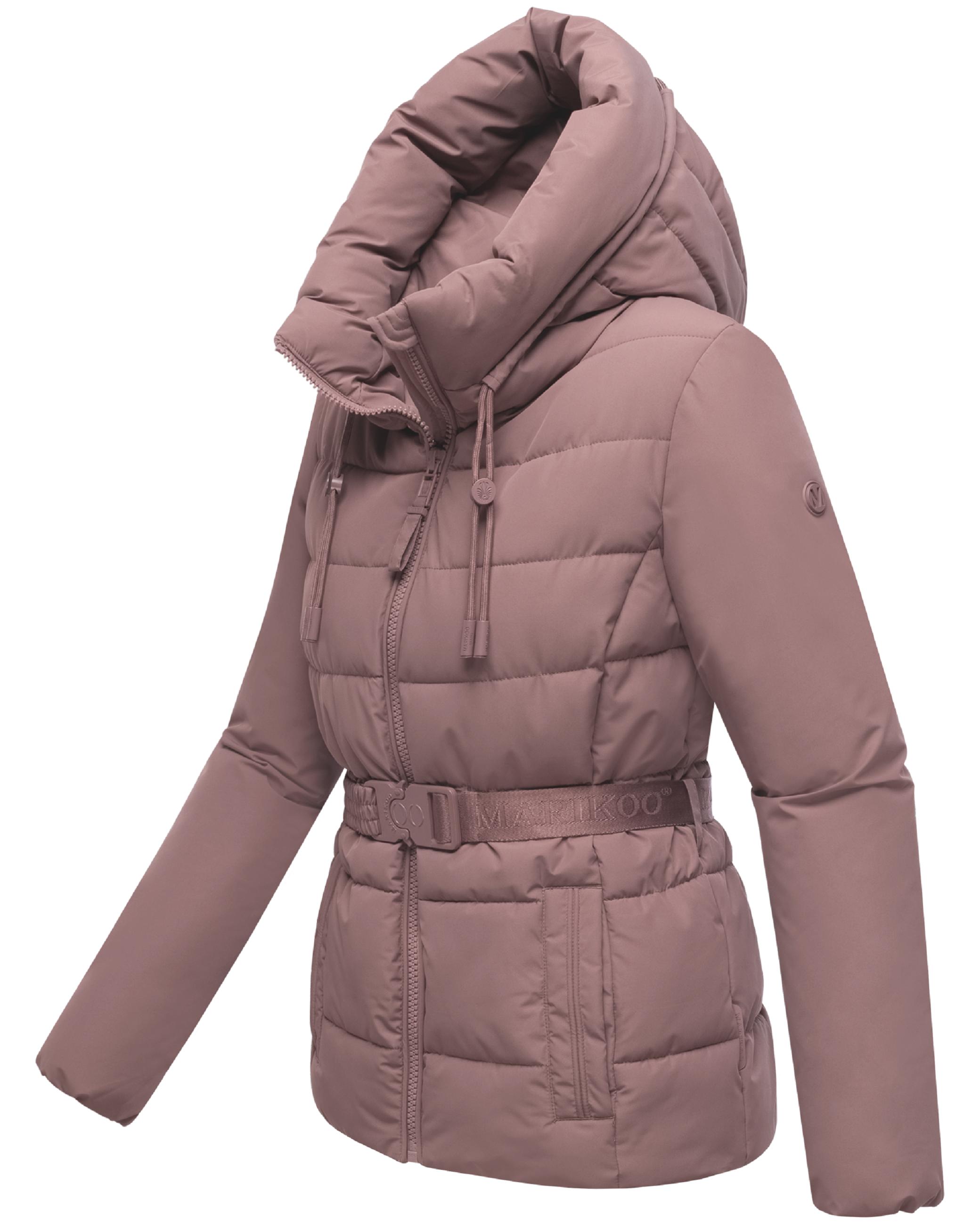 Winter Steppjacke mit Taillengürtel "Himee16" Mauve