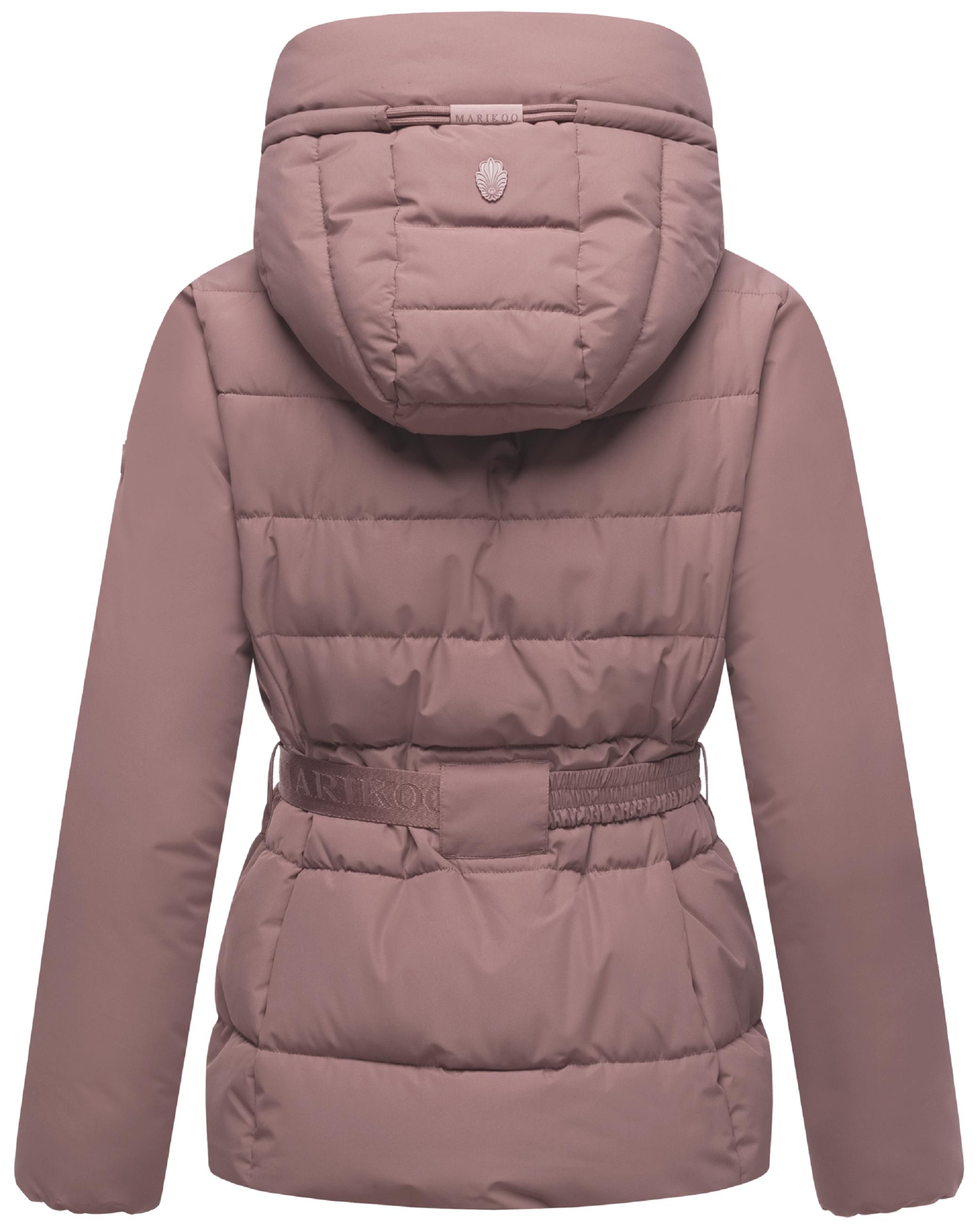 Winter Steppjacke mit Taillengürtel "Himee16" Mauve
