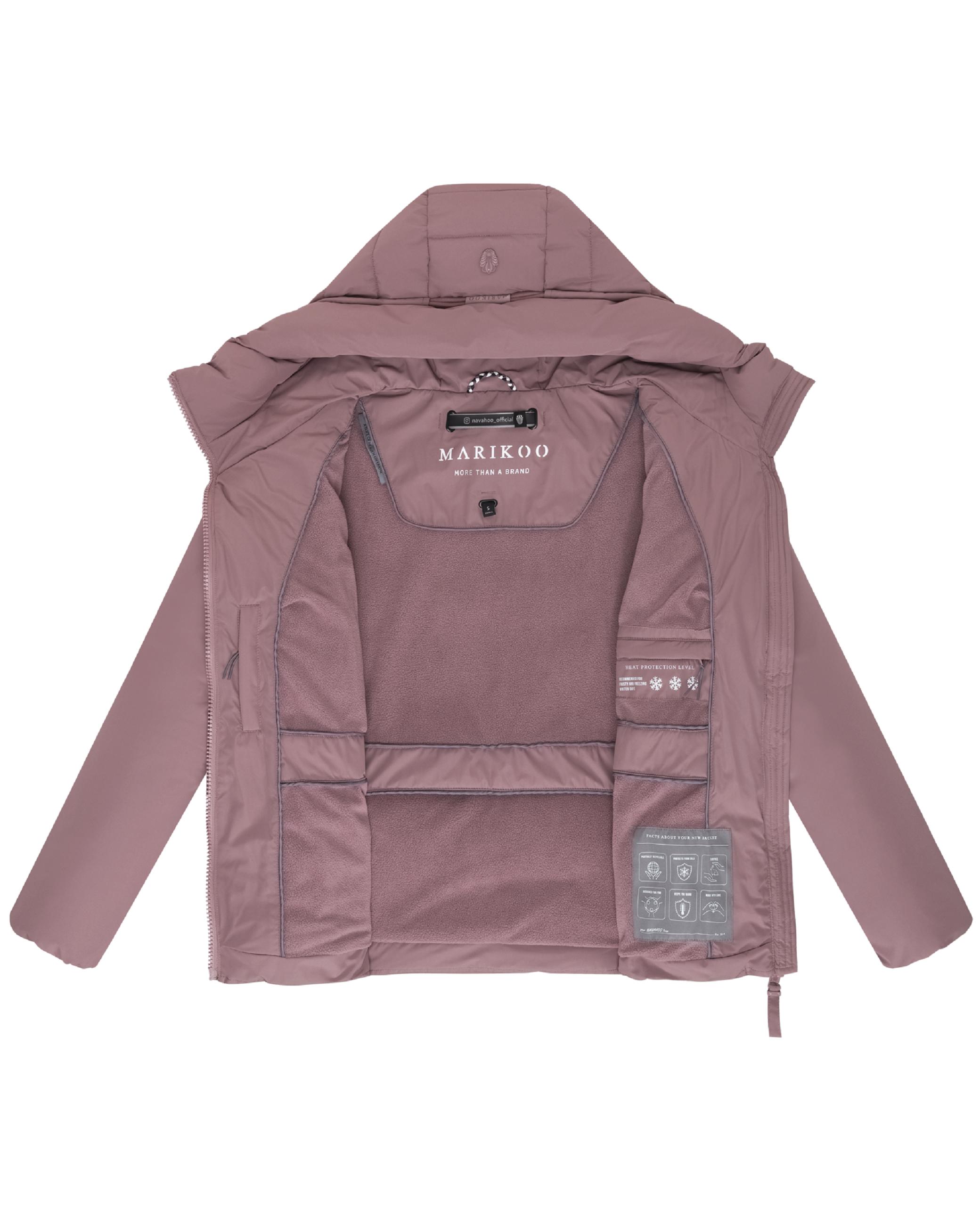 Winter Steppjacke mit Taillengürtel "Himee16" Mauve
