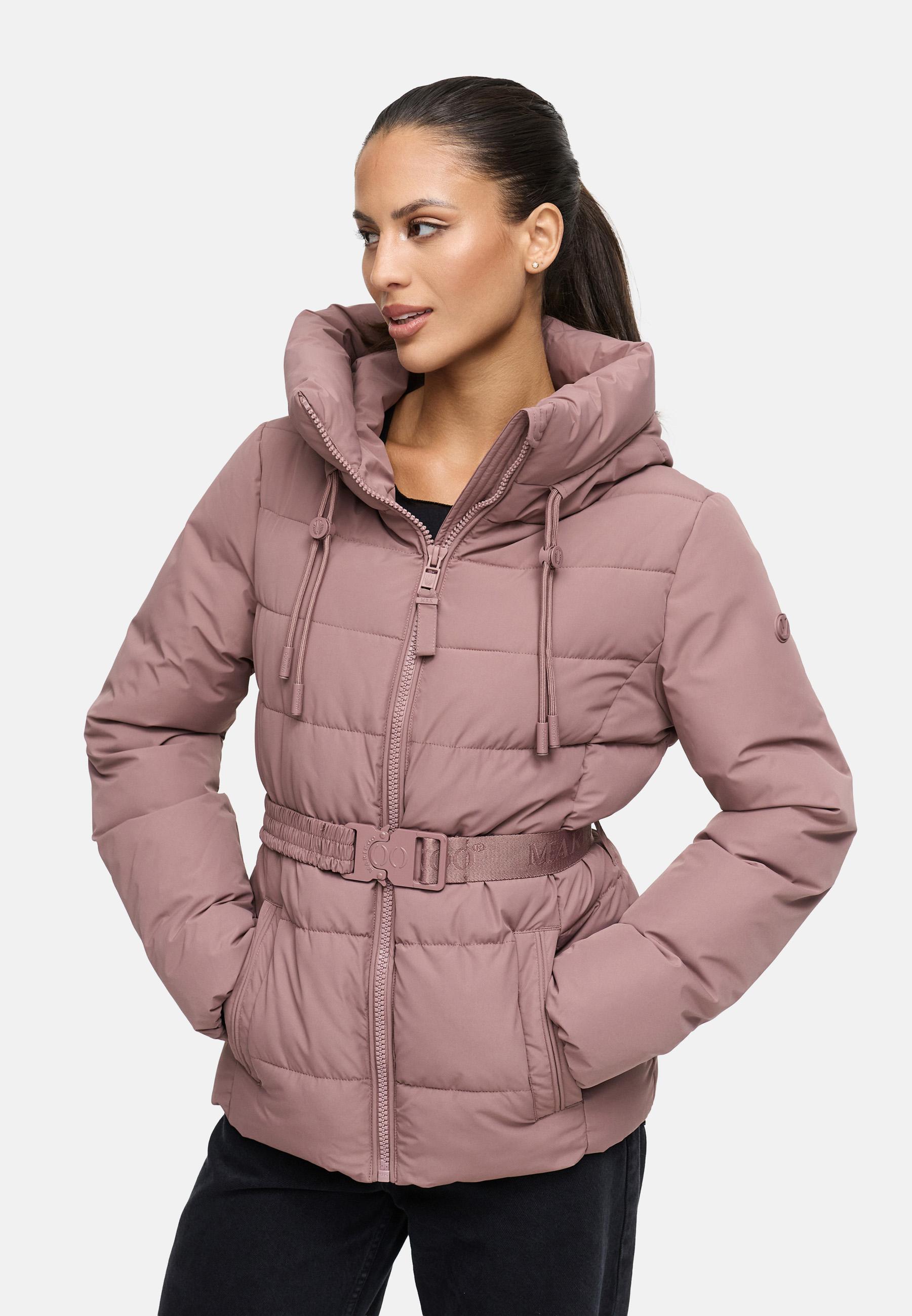 Winter Steppjacke mit Taillengürtel "Himee16" Mauve