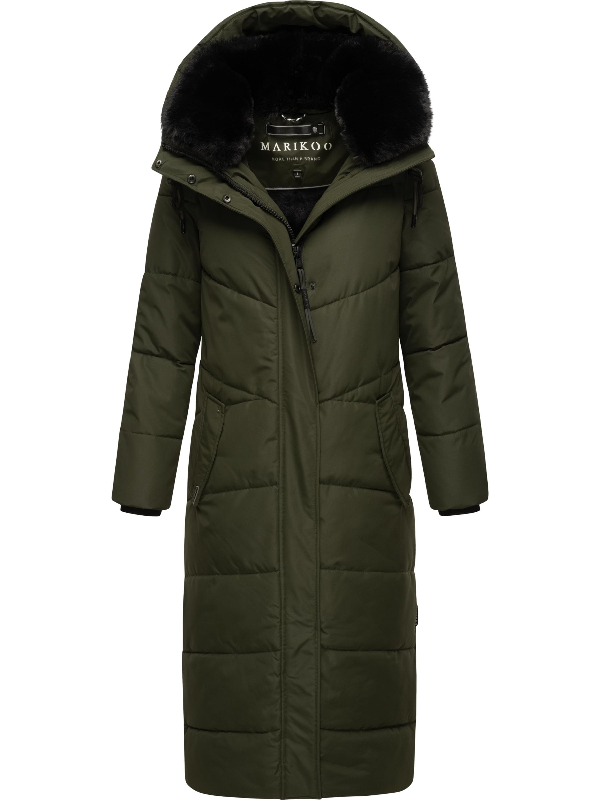 Extralanger Steppmantel "Hingucker XIV-1" Dark Olive