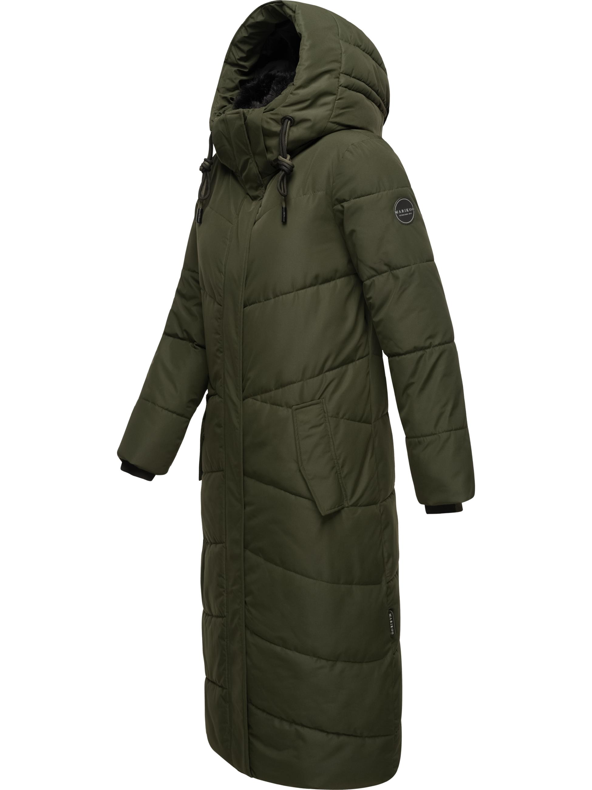 Extralanger Steppmantel "Hingucker XIV-1" Dark Olive
