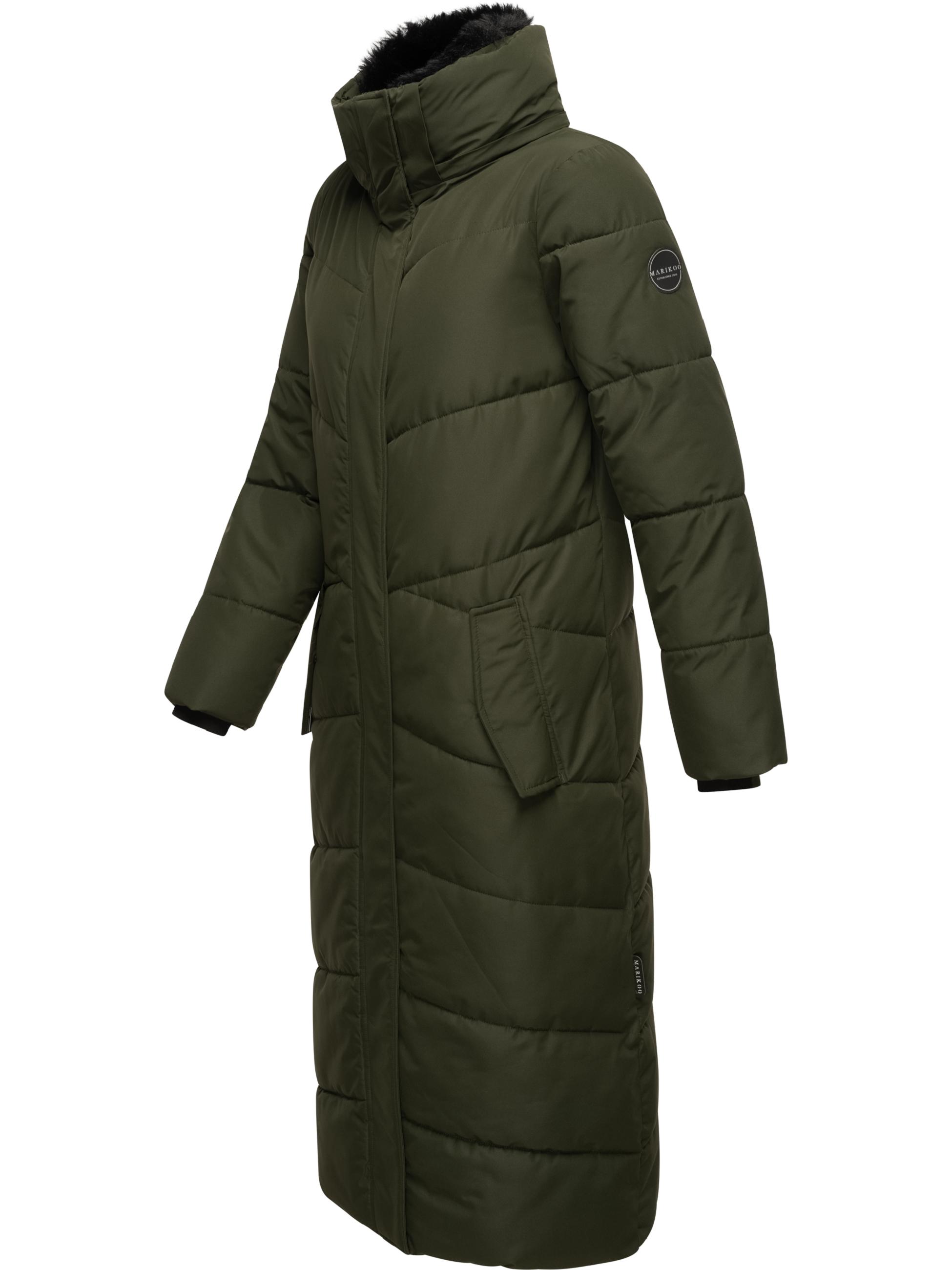 Extralanger Steppmantel "Hingucker XIV-1" Dark Olive