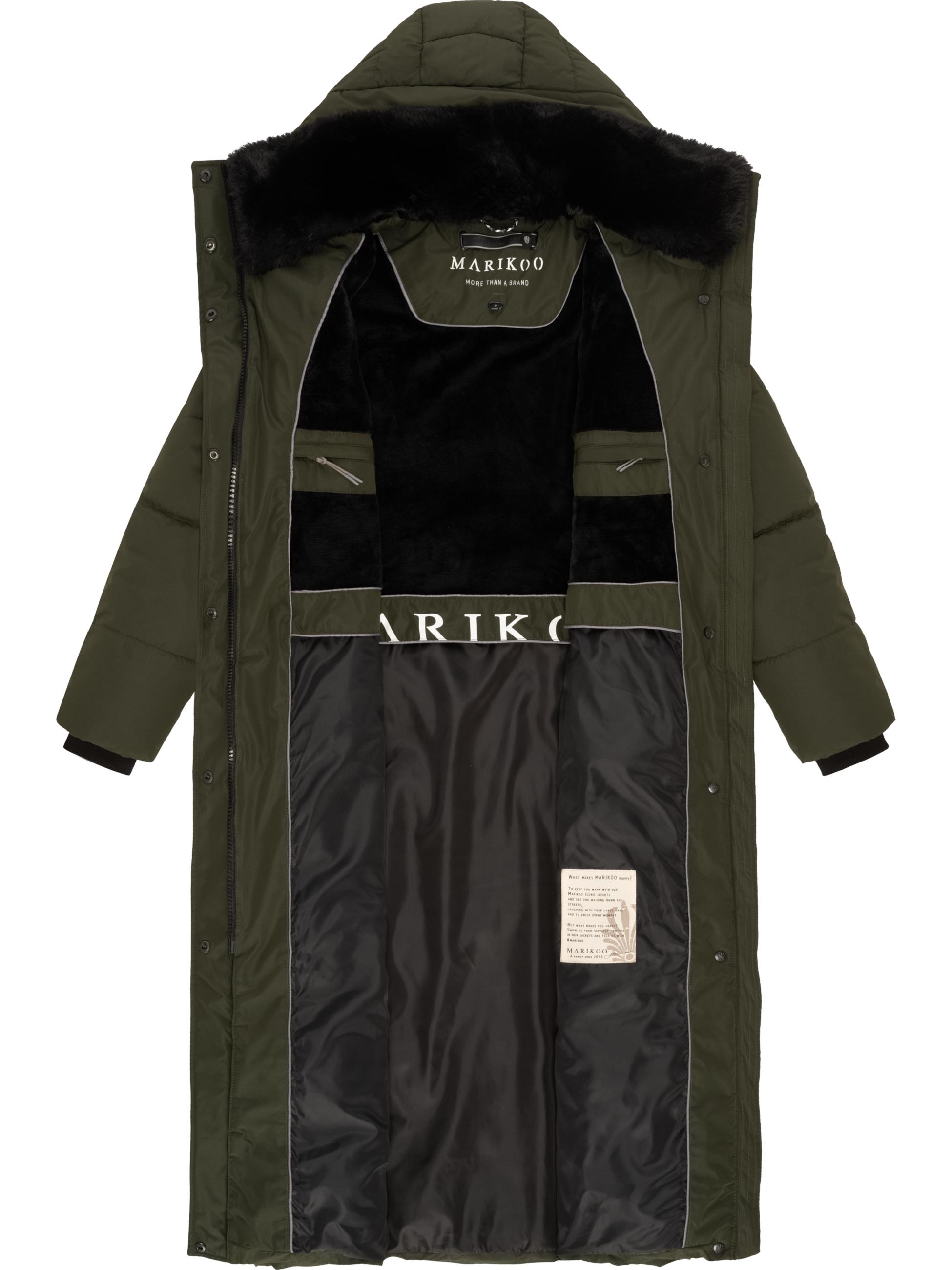 Extralanger Steppmantel "Hingucker XIV-1" Dark Olive