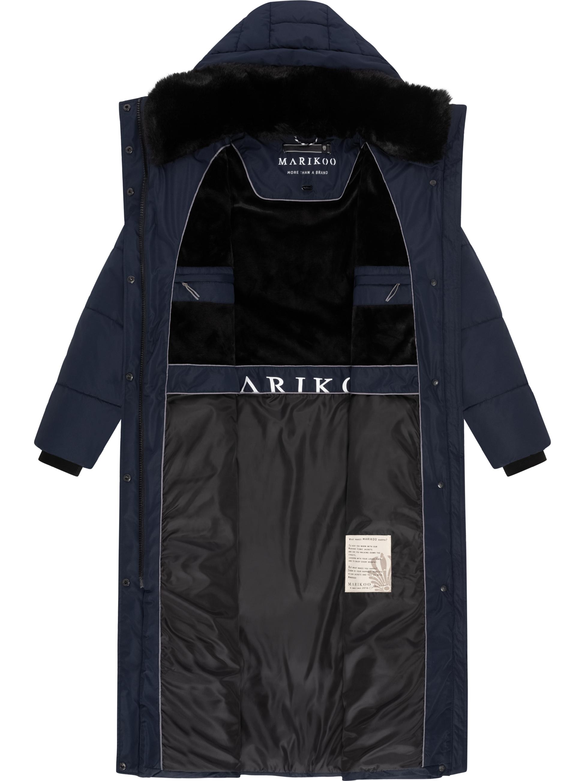 Extralanger Steppmantel "Hingucker XIV-1" Navy