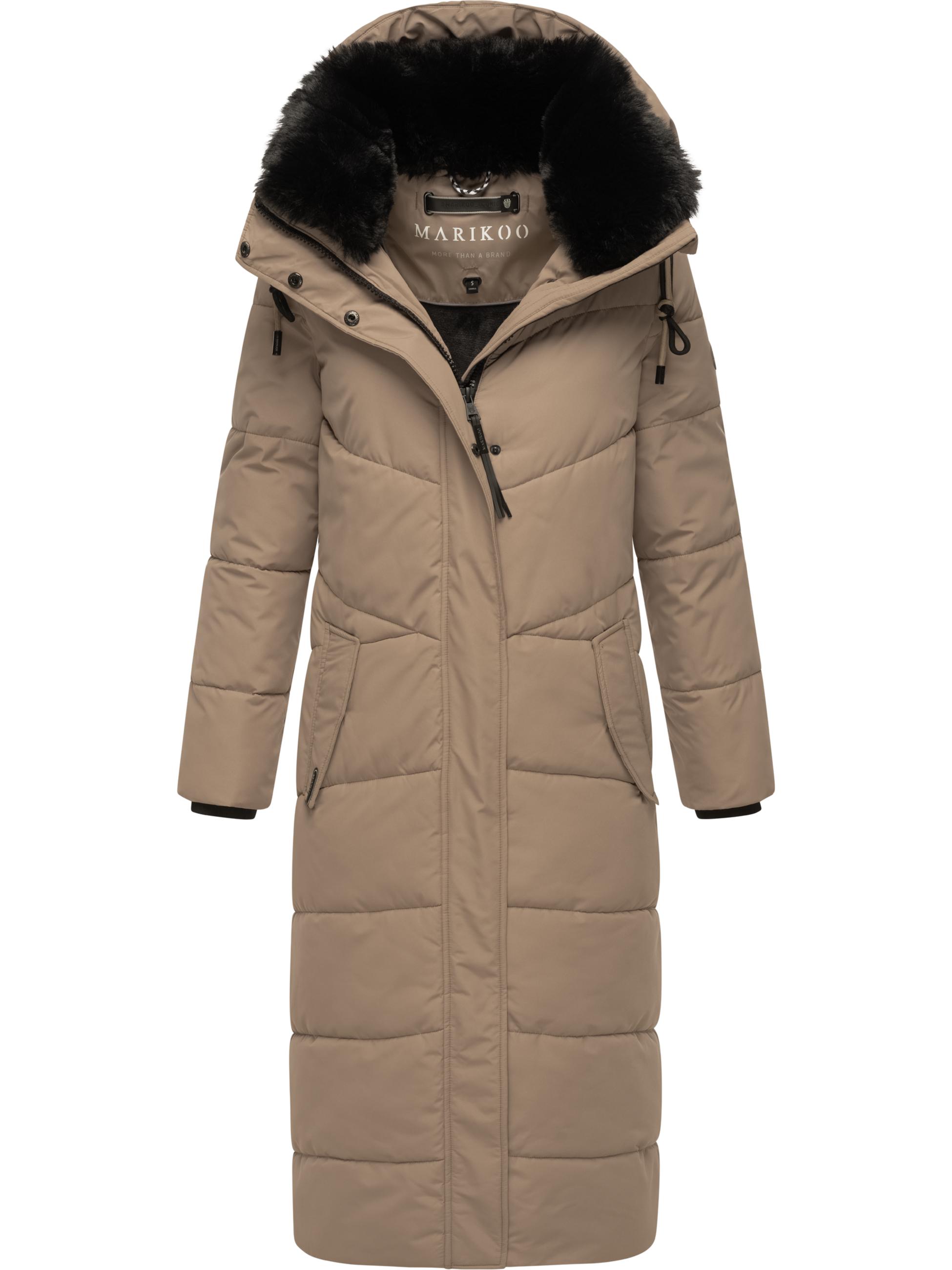 Extralanger Steppmantel "Hingucker XIV-1" Taupe Grey