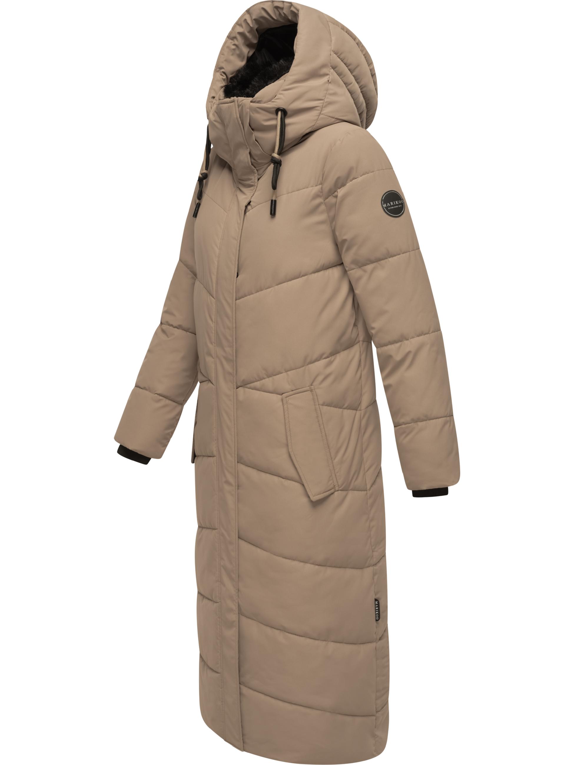 Extralanger Steppmantel "Hingucker XIV-1" Taupe Grey
