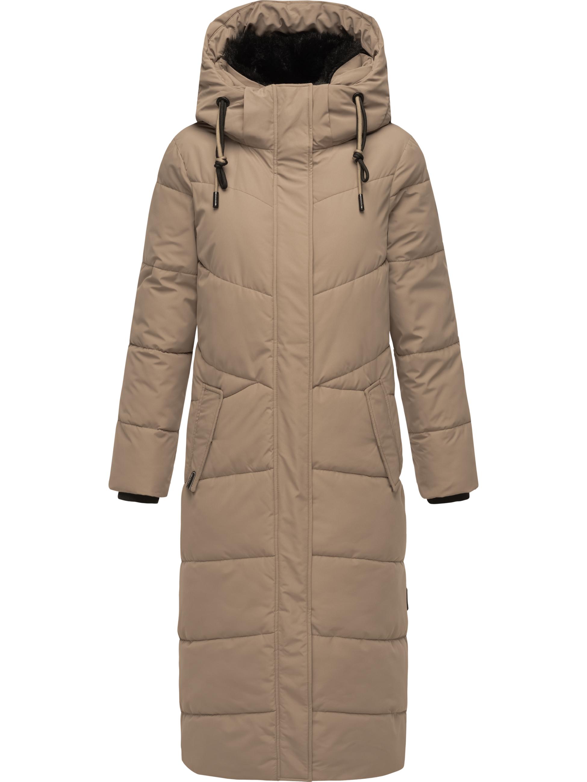 Extralanger Steppmantel "Hingucker XIV-1" Taupe Grey