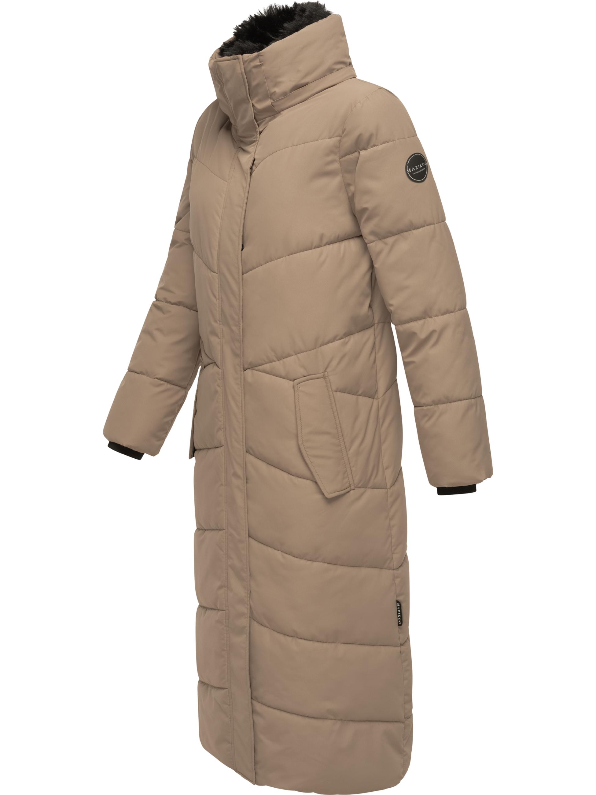 Extralanger Steppmantel "Hingucker XIV-1" Taupe Grey