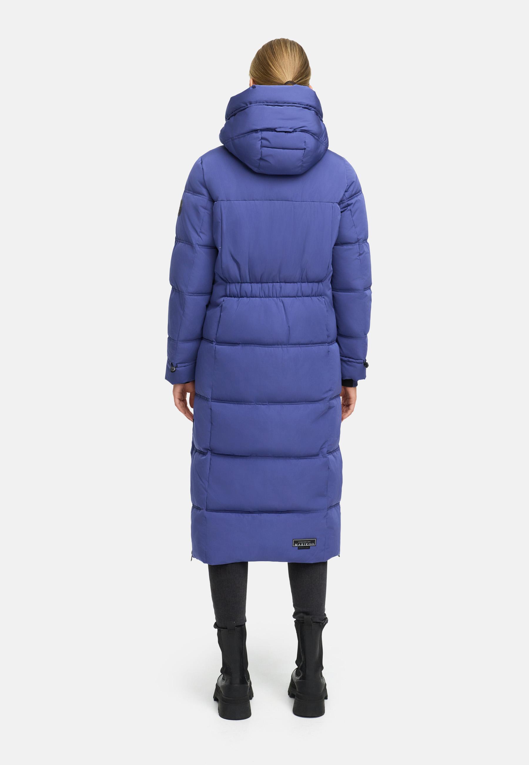 Winter Steppmantel mit Kapuze "Honiaa XVI-1" Blue Violet