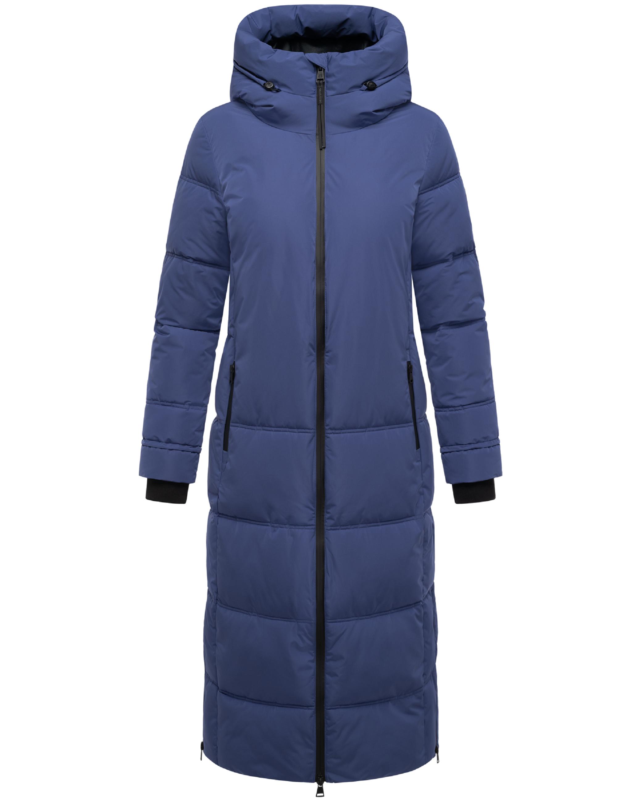 Winter Steppmantel mit Kapuze "Honiaa XVI-1" Blue Violet