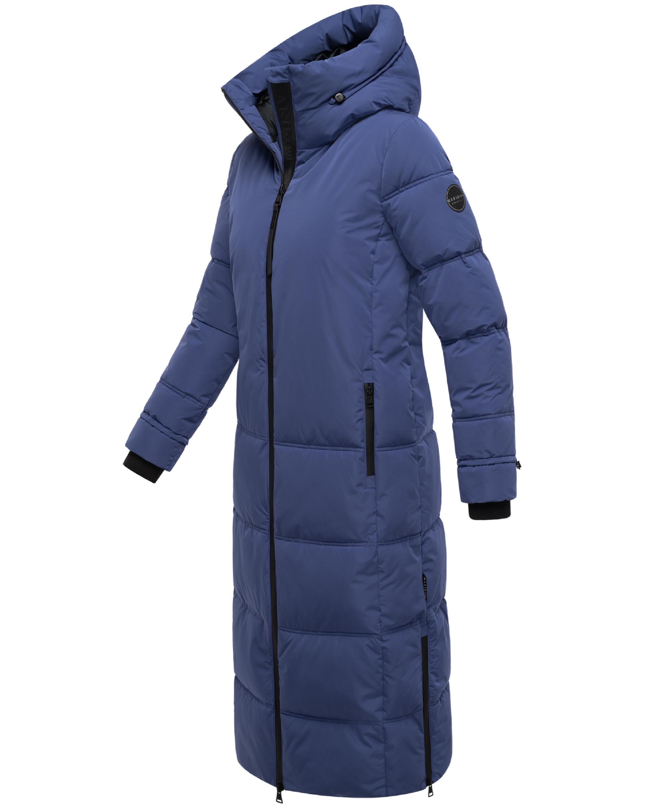 Winter Steppmantel mit Kapuze "Honiaa XVI-1" Blue Violet