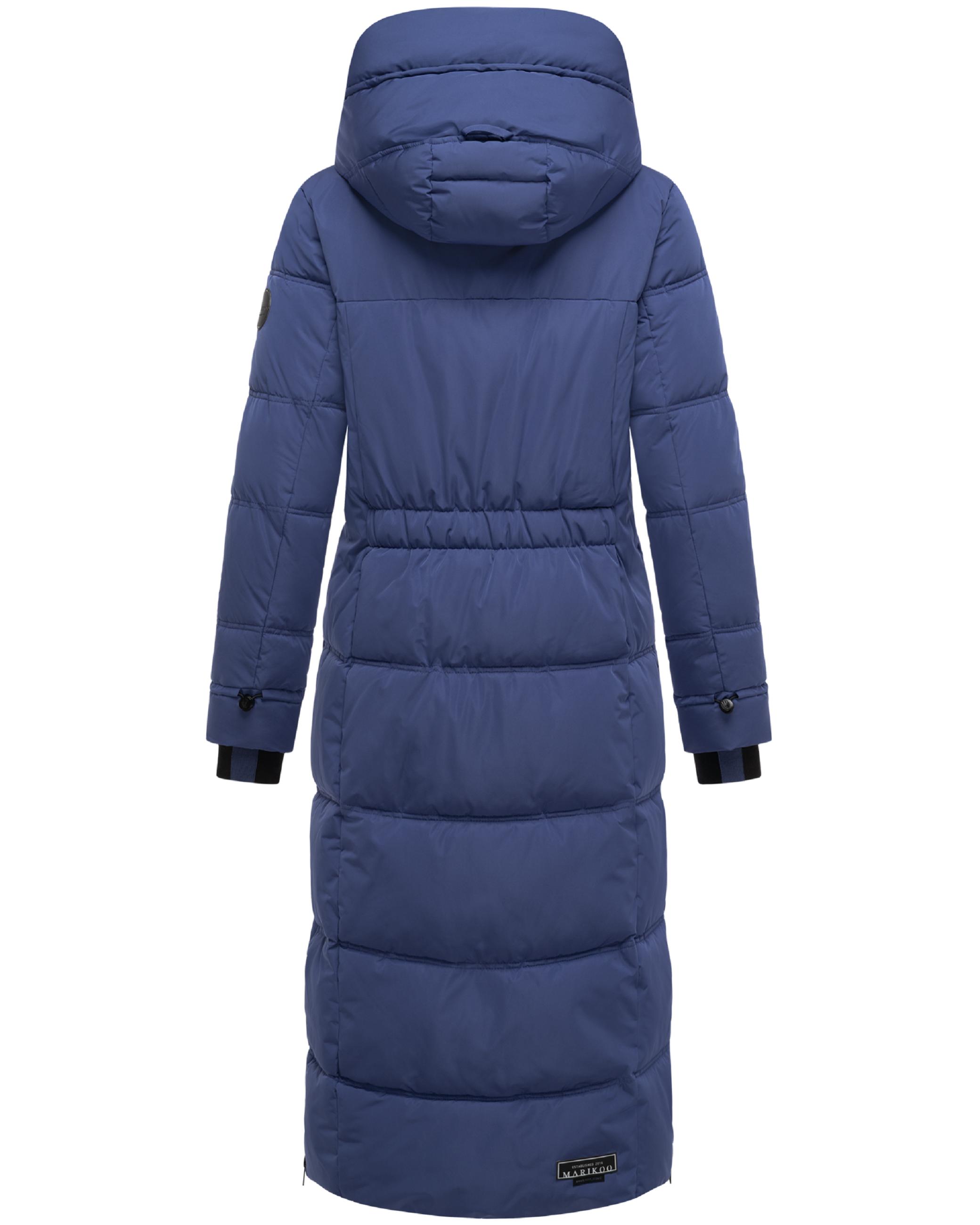 Winter Steppmantel mit Kapuze "Honiaa XVI-1" Blue Violet