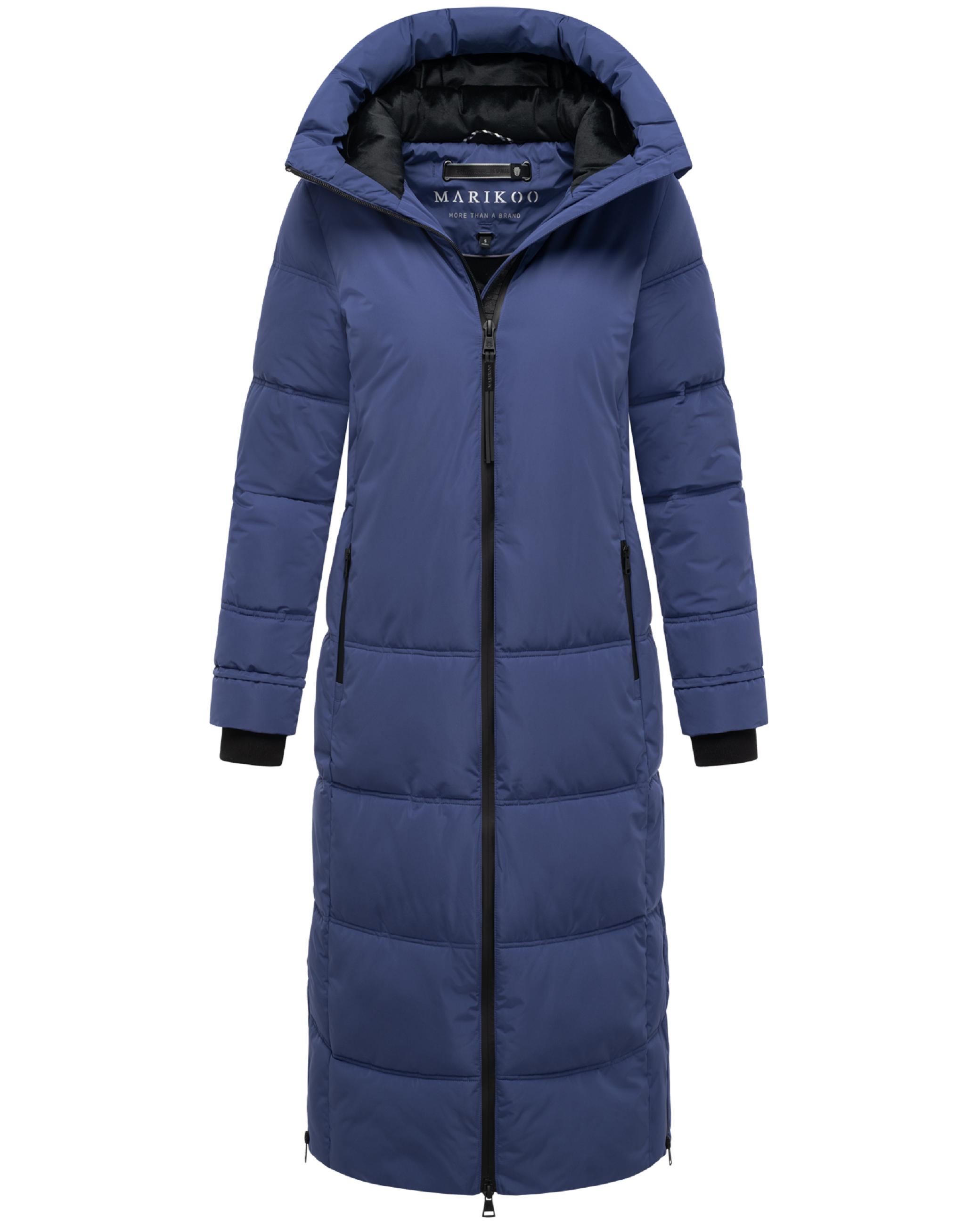 Winter Steppmantel mit Kapuze "Honiaa XVI-1" Blue Violet