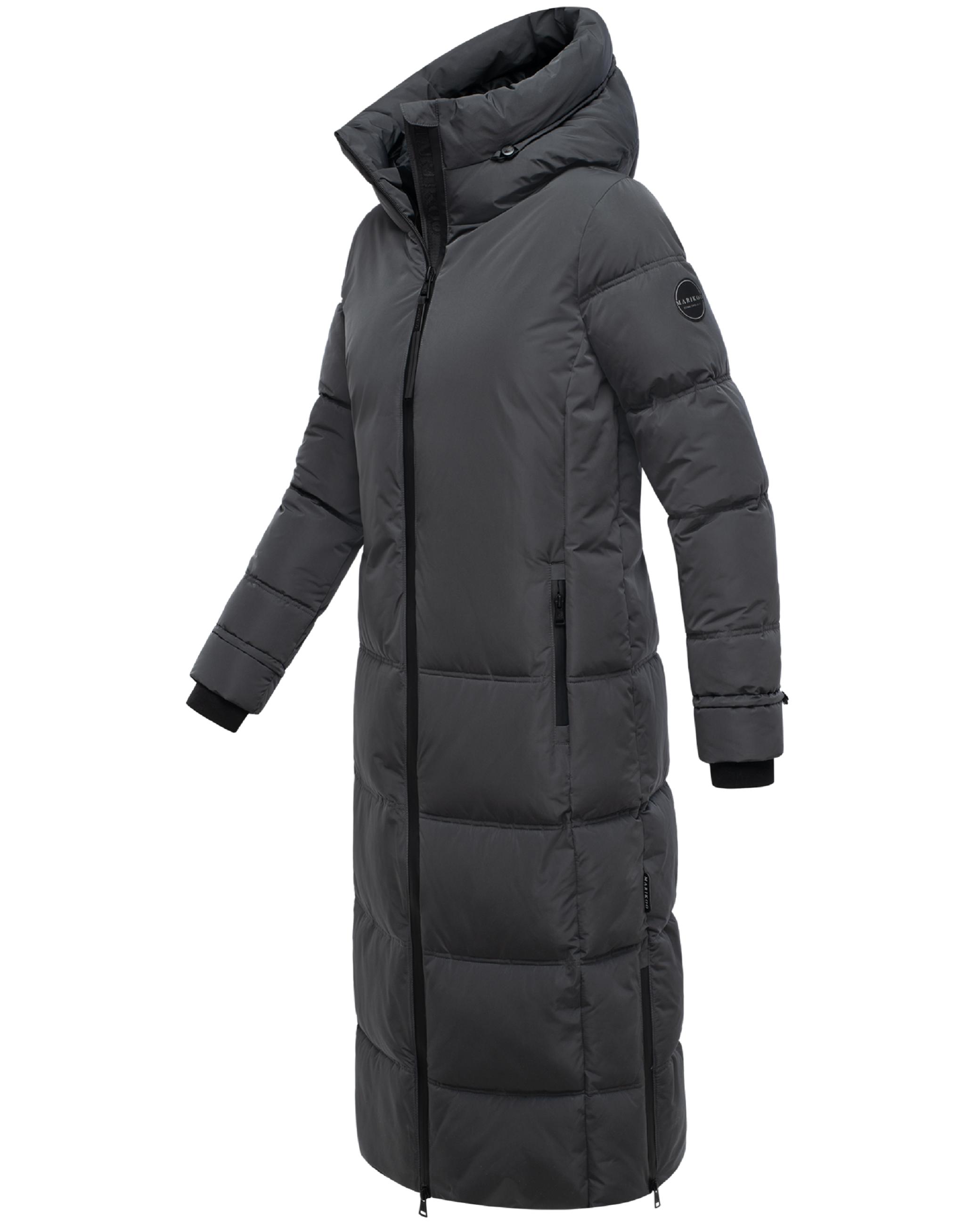 Winter Steppmantel mit Kapuze "Honiaa XVI" Anthracite