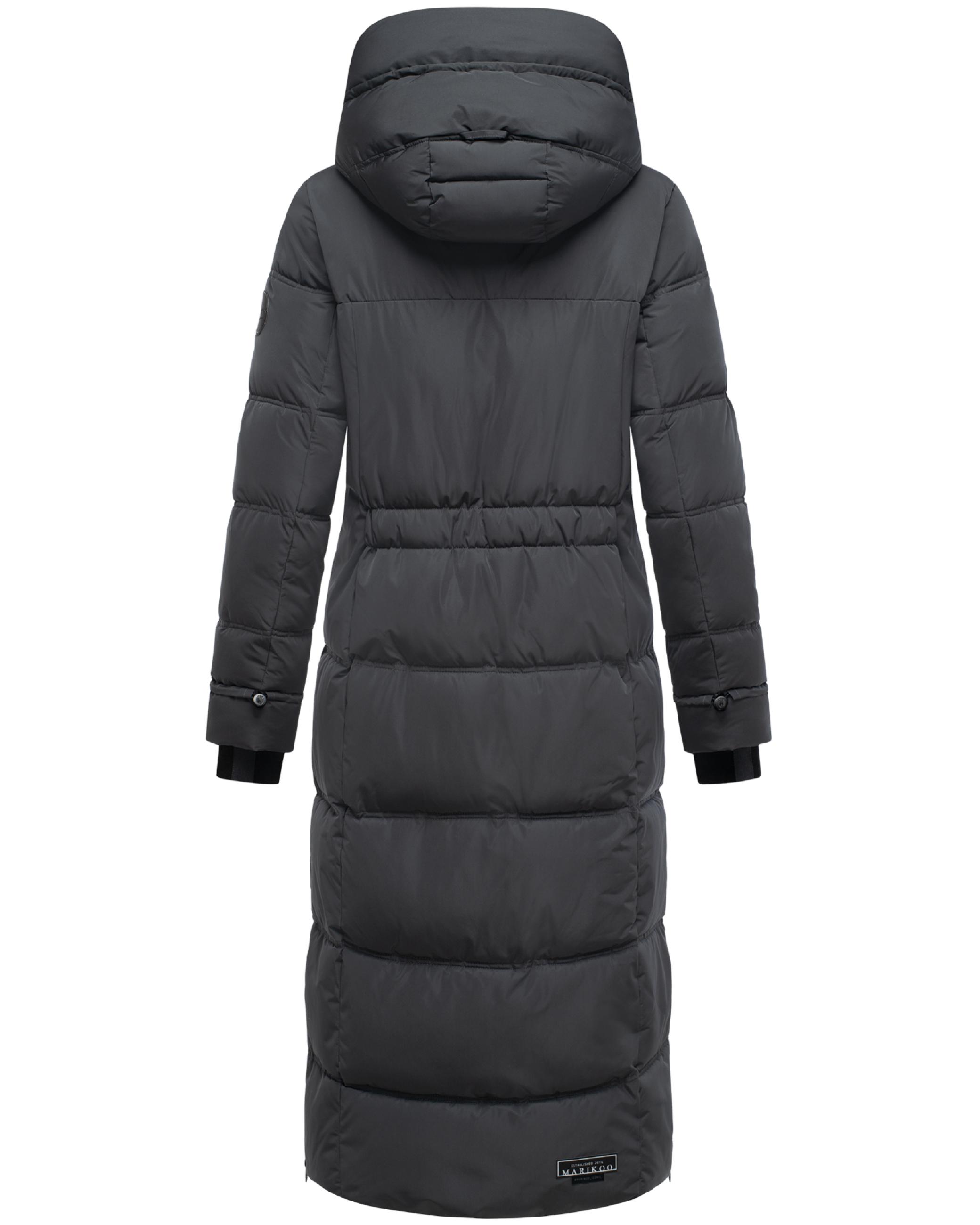 Winter Steppmantel mit Kapuze "Honiaa XVI" Anthracite