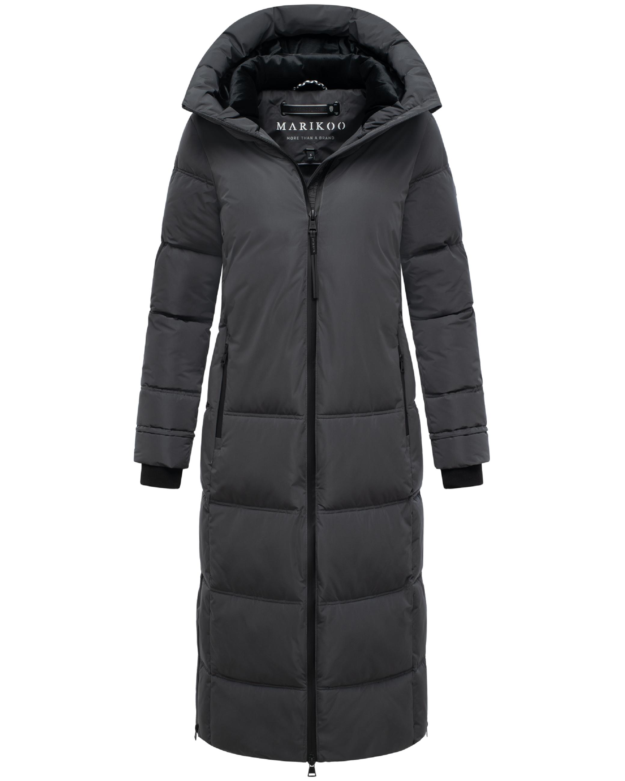 Winter Steppmantel mit Kapuze "Honiaa XVI" Anthracite