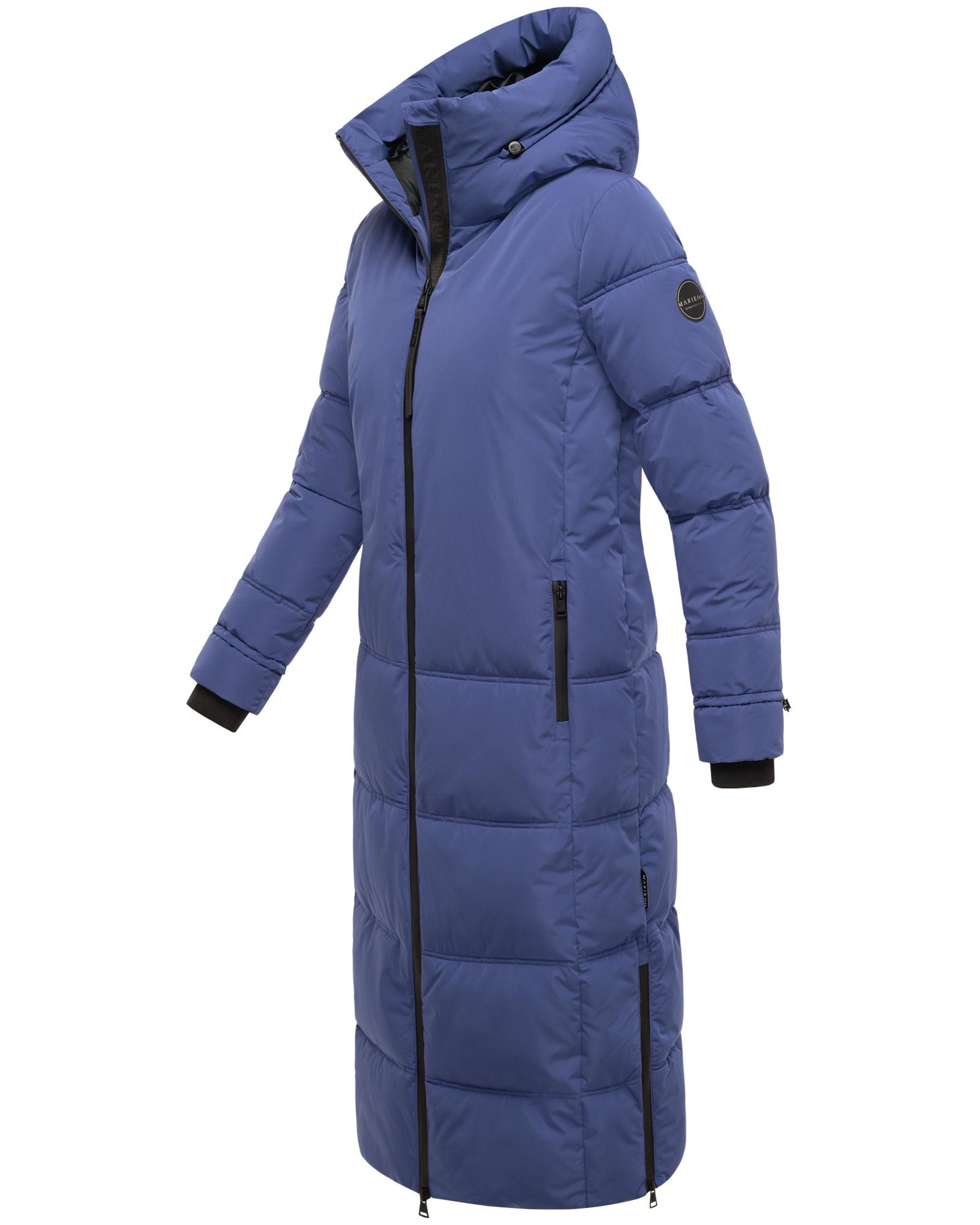 Winter Steppmantel mit Kapuze "Honiaa XVI" Blue Violet
