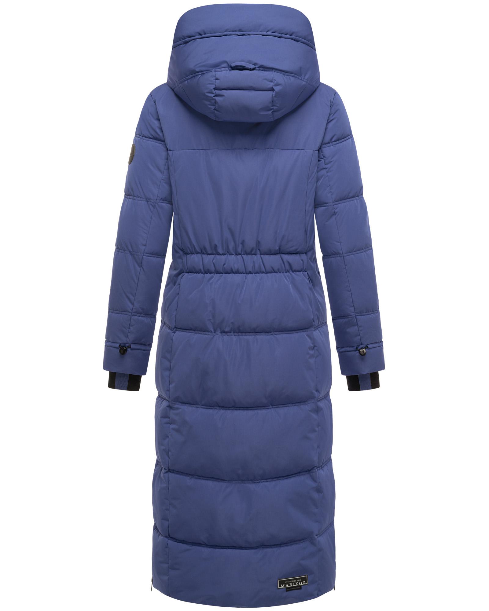 Winter Steppmantel mit Kapuze "Honiaa XVI" Blue Violet