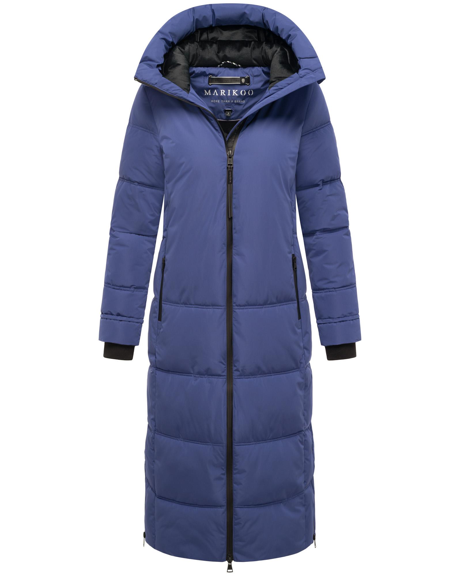 Winter Steppmantel mit Kapuze "Honiaa XVI" Blue Violet