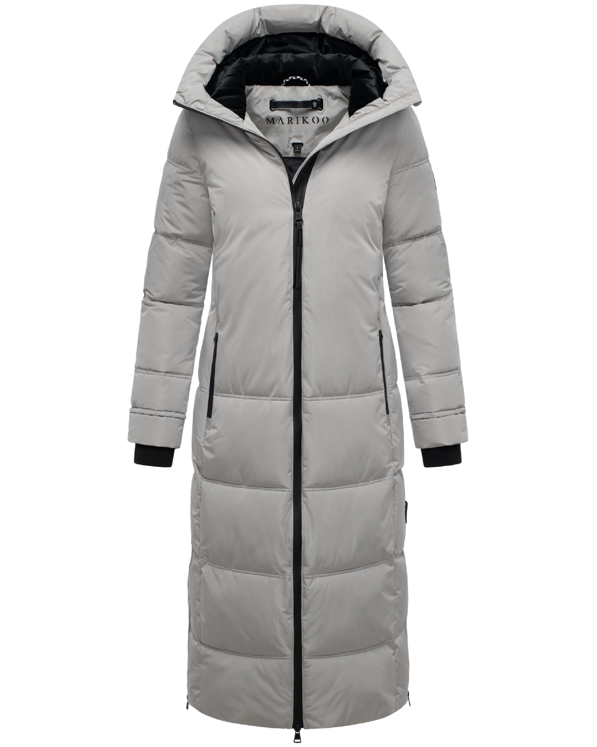 Winter Steppmantel mit Kapuze "Honiaa XVI" Cloud Grey