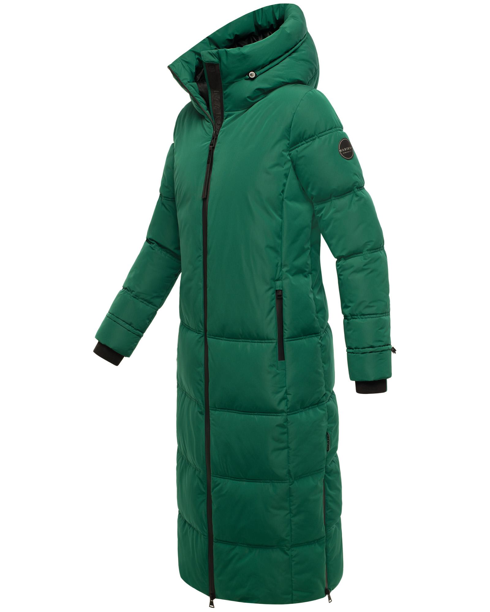 Winter Steppmantel mit Kapuze "Honiaa XVI" Evergreen