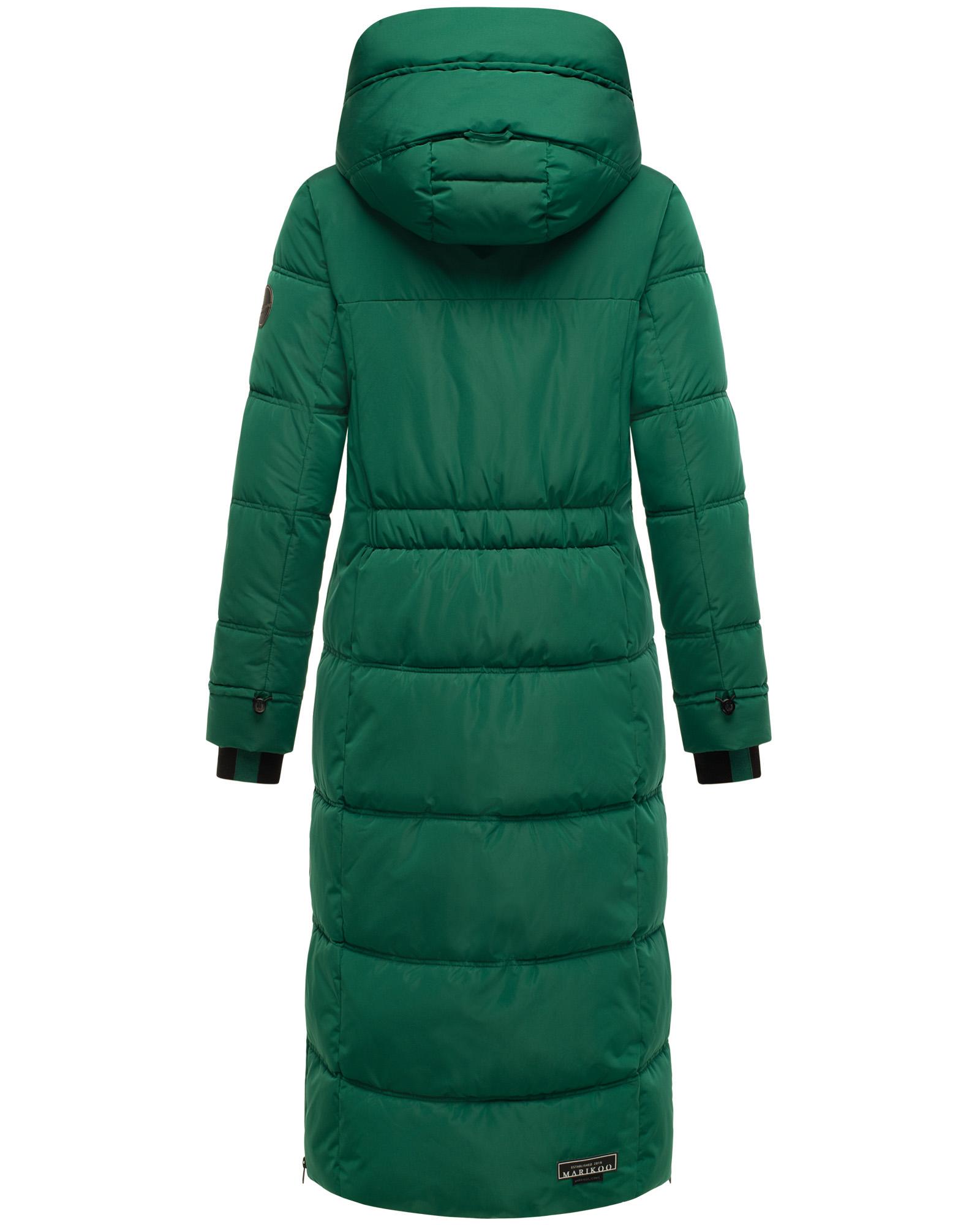 Winter Steppmantel mit Kapuze "Honiaa XVI" Evergreen