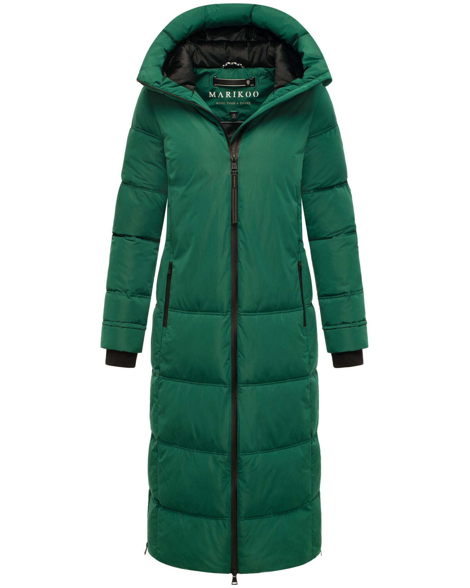 Winter Steppmantel mit Kapuze "Honiaa XVI" Evergreen