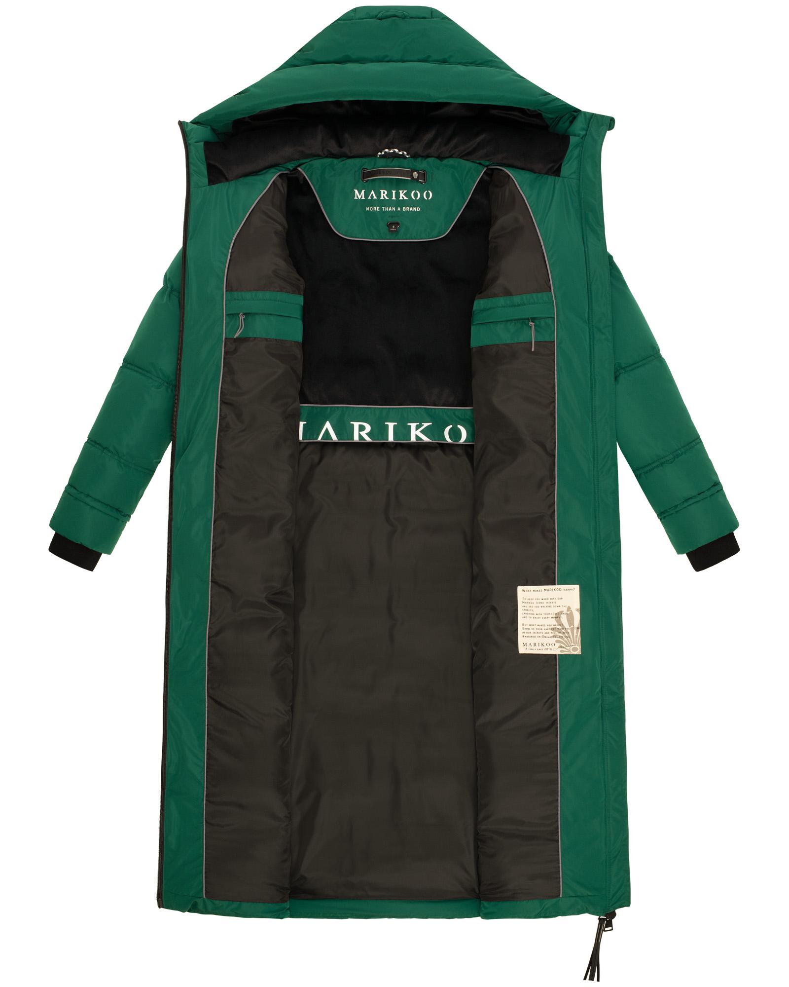 Winter Steppmantel mit Kapuze "Honiaa XVI" Evergreen