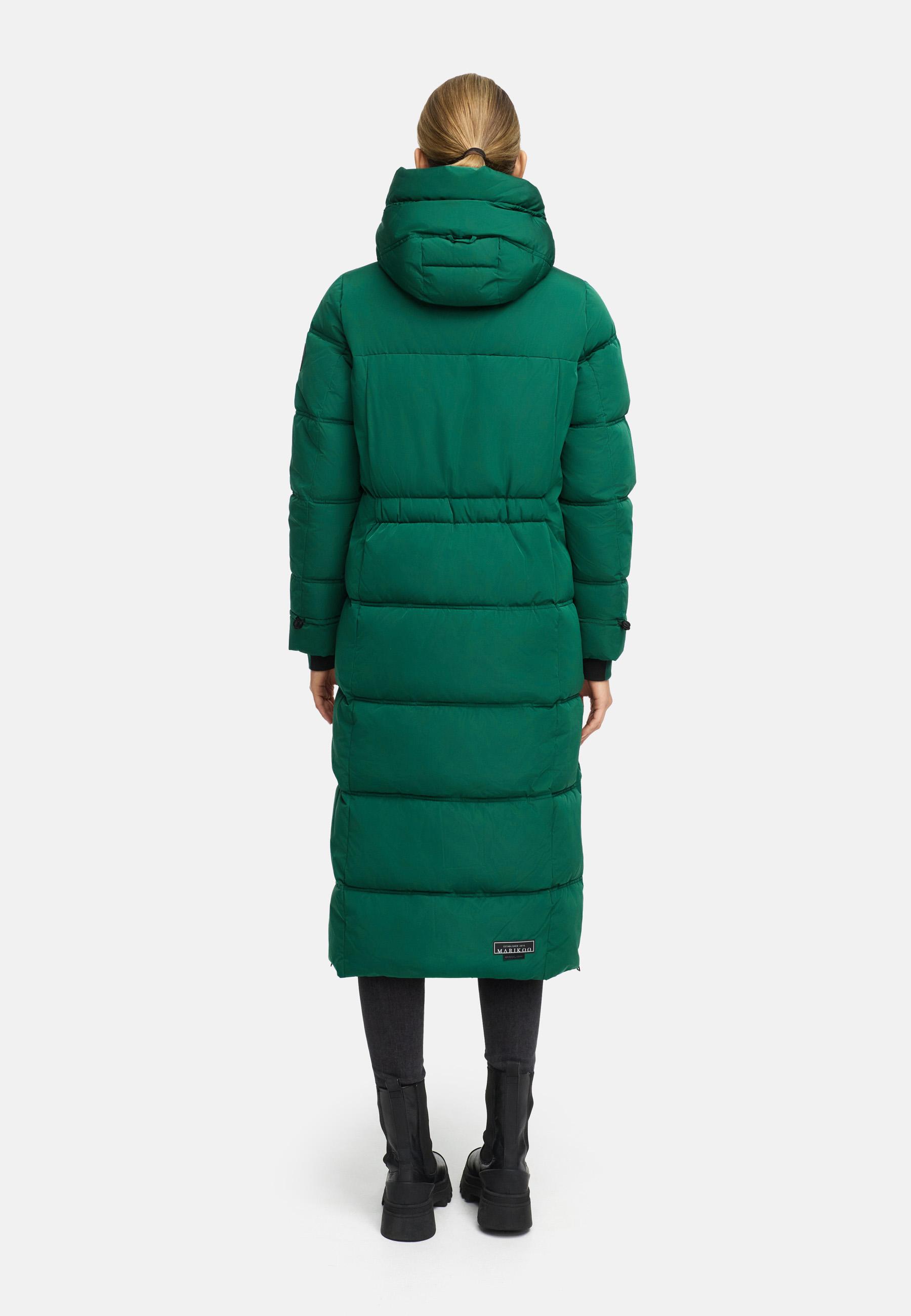 Winter Steppmantel mit Kapuze "Honiaa XVI" Evergreen