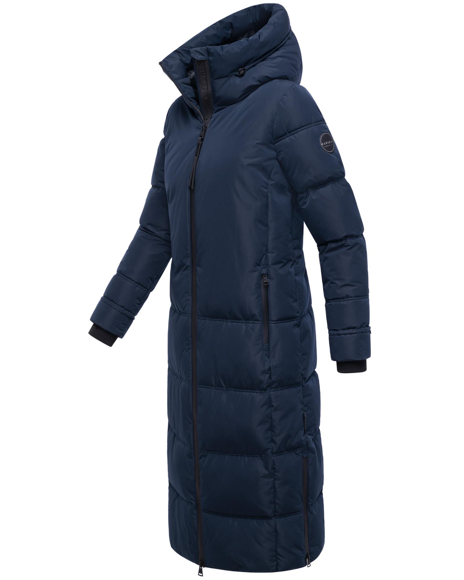 Winter Steppmantel mit Kapuze "Honiaa XVI" Navy