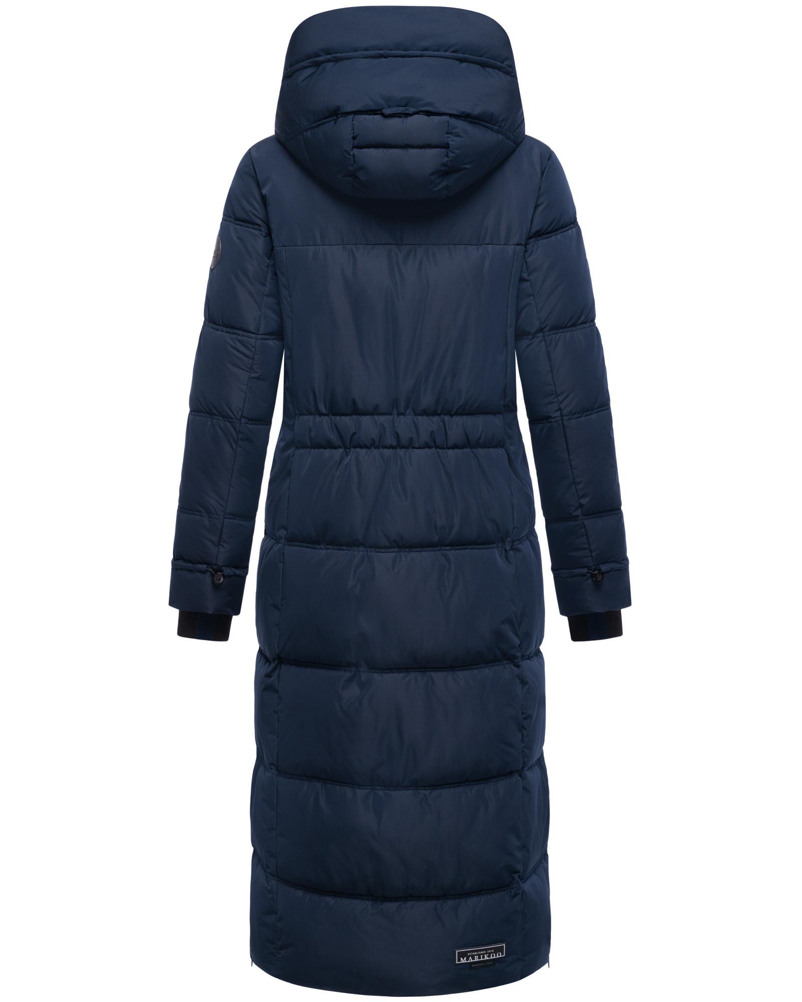 Winter Steppmantel mit Kapuze "Honiaa XVI" Navy