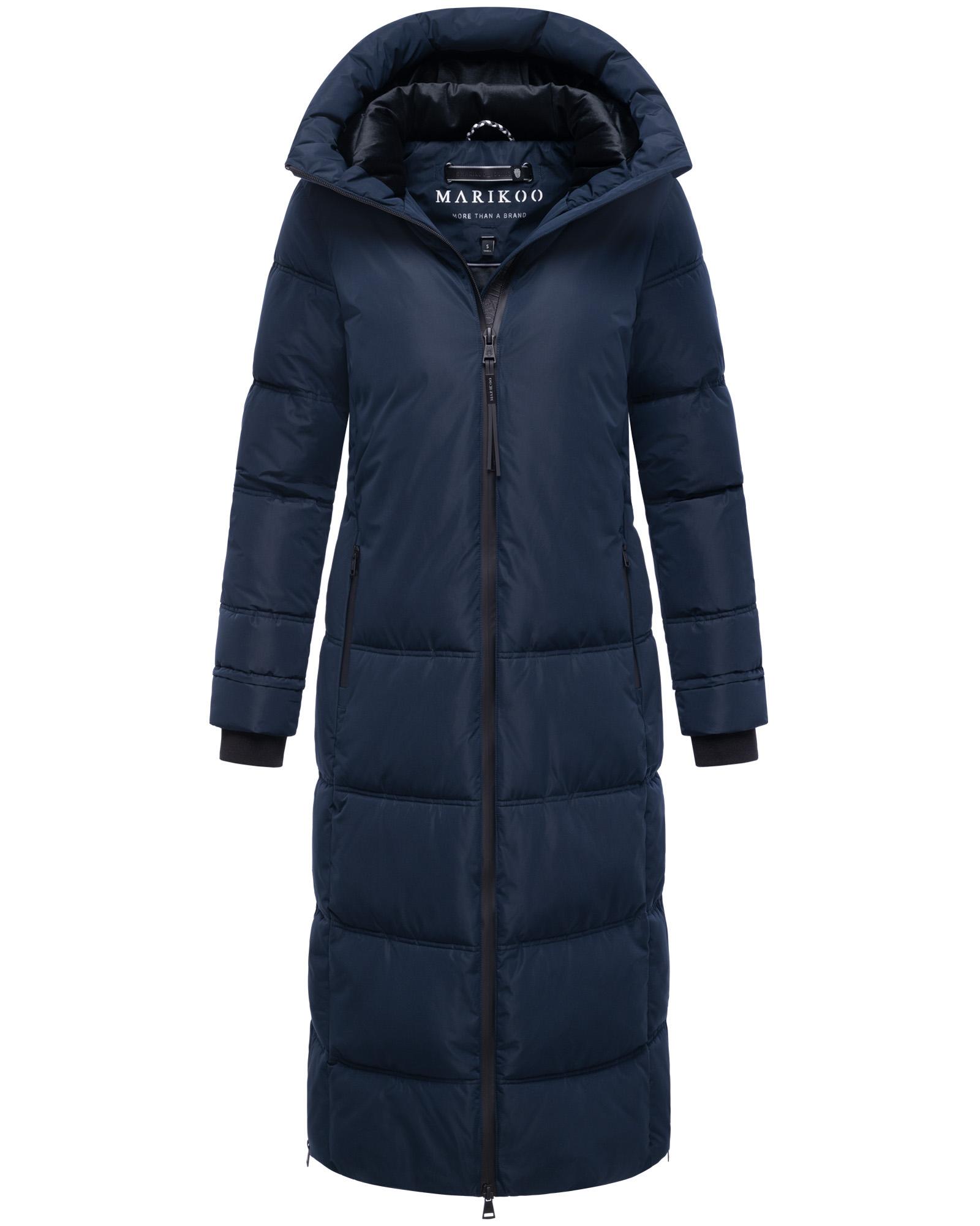 Winter Steppmantel mit Kapuze "Honiaa XVI" Navy