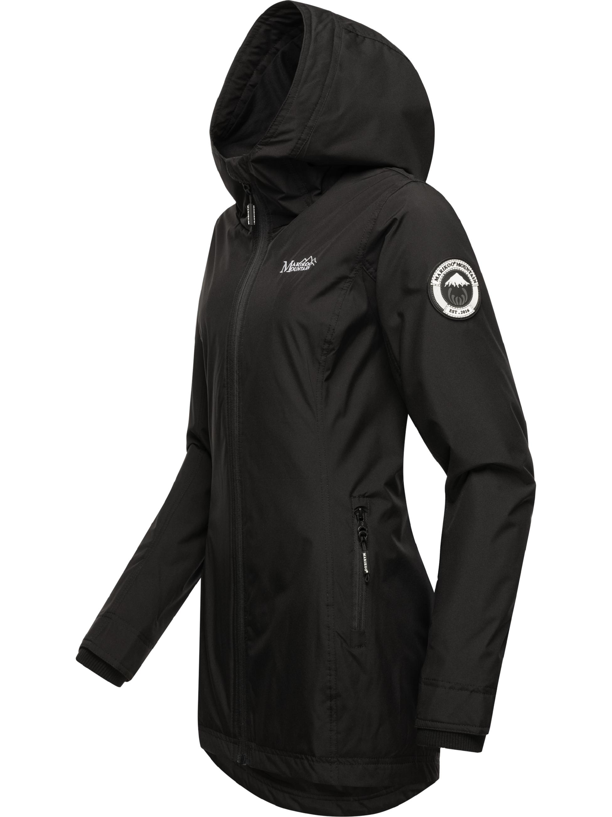 Übergangsjacke Outdoorjacke mit Kapuze Honigbeere Black