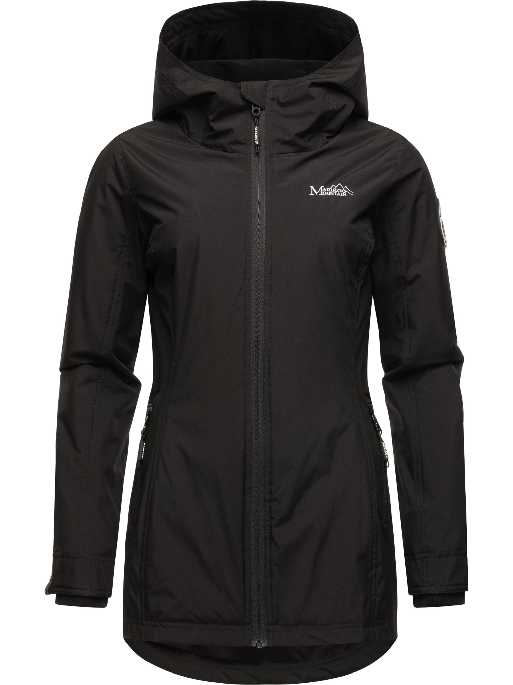 Übergangsjacke Outdoorjacke mit Kapuze Honigbeere Black