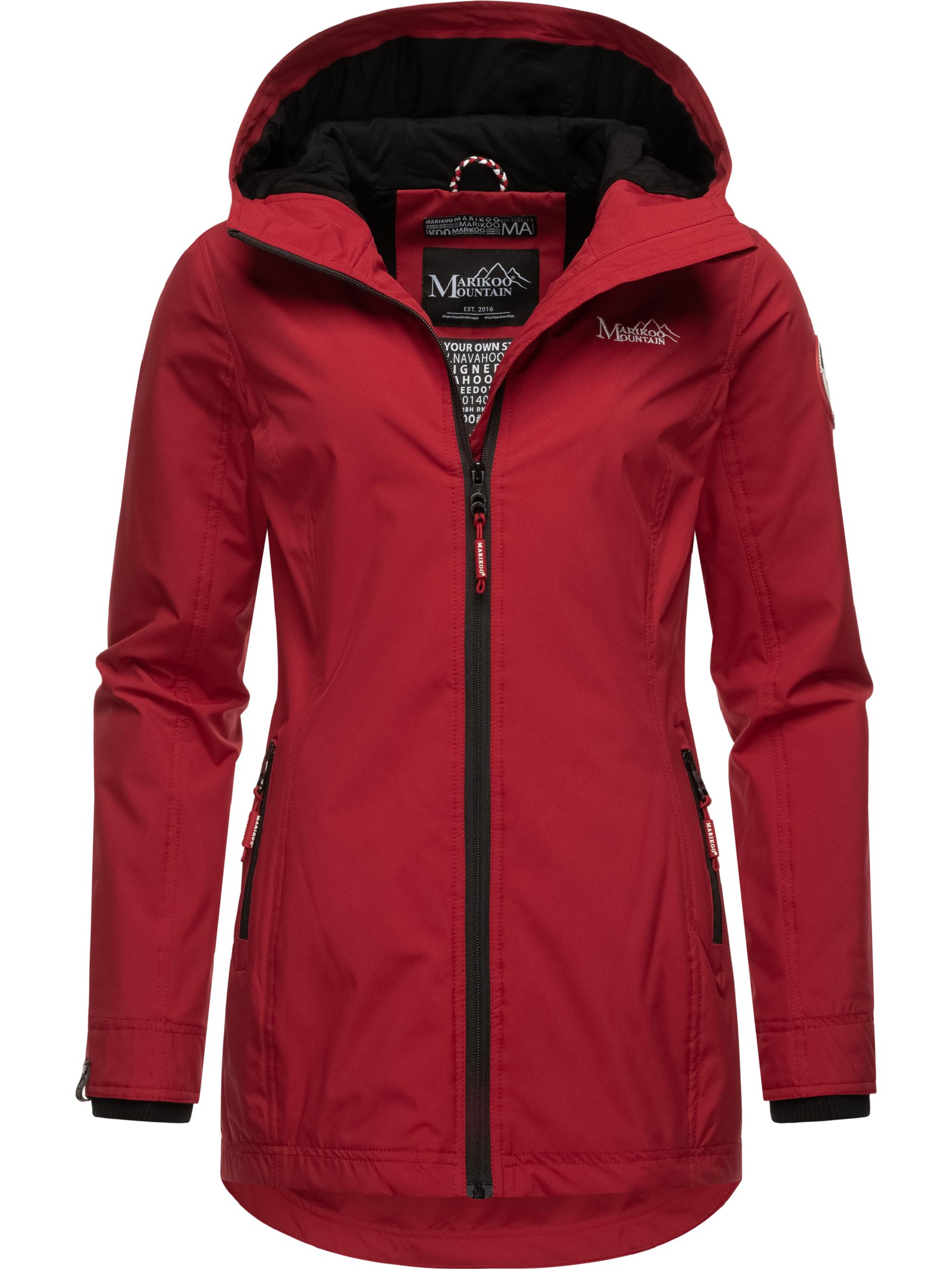 Übergangsjacke Outdoorjacke mit Kapuze Honigbeere Dark Red