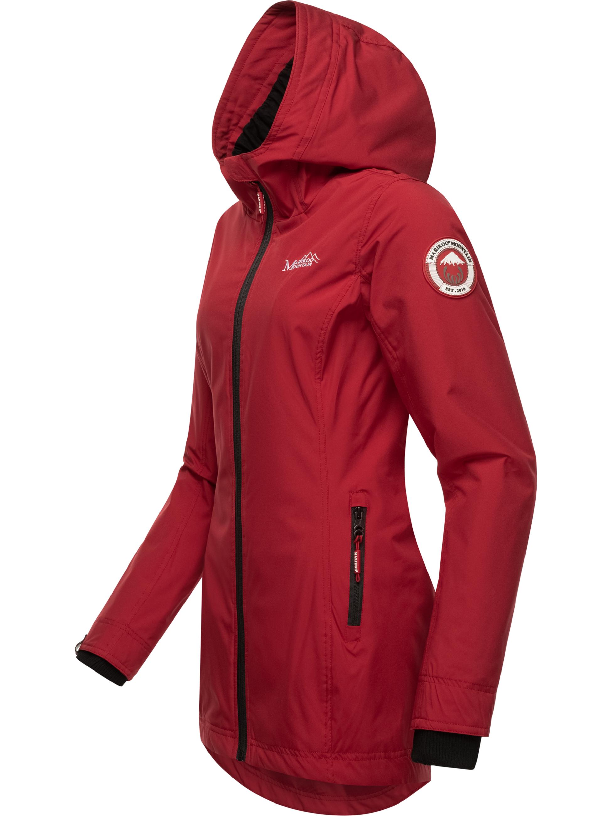 Übergangsjacke Outdoorjacke mit Kapuze Honigbeere Dark Red