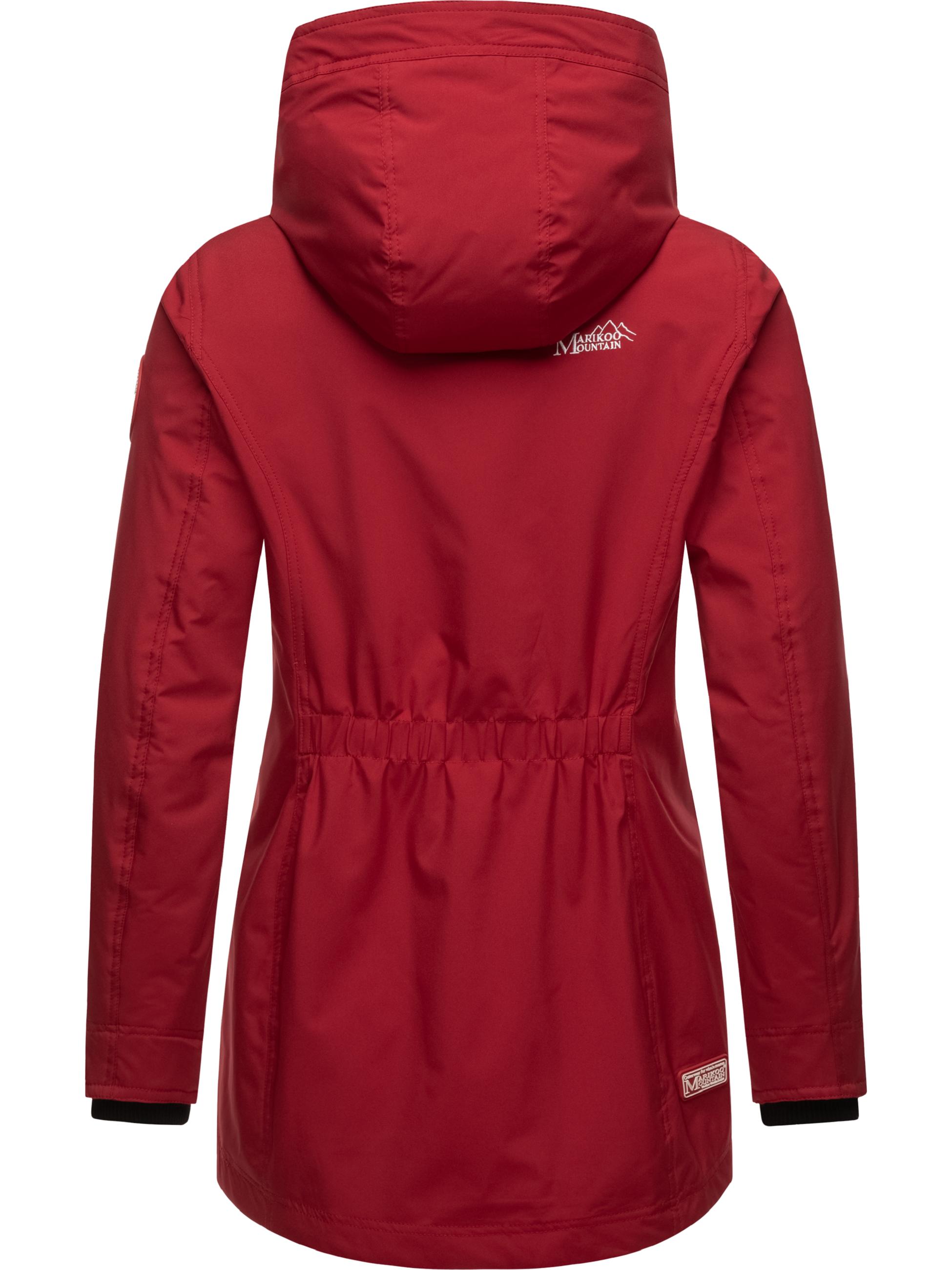 Übergangsjacke Outdoorjacke mit Kapuze Honigbeere Dark Red