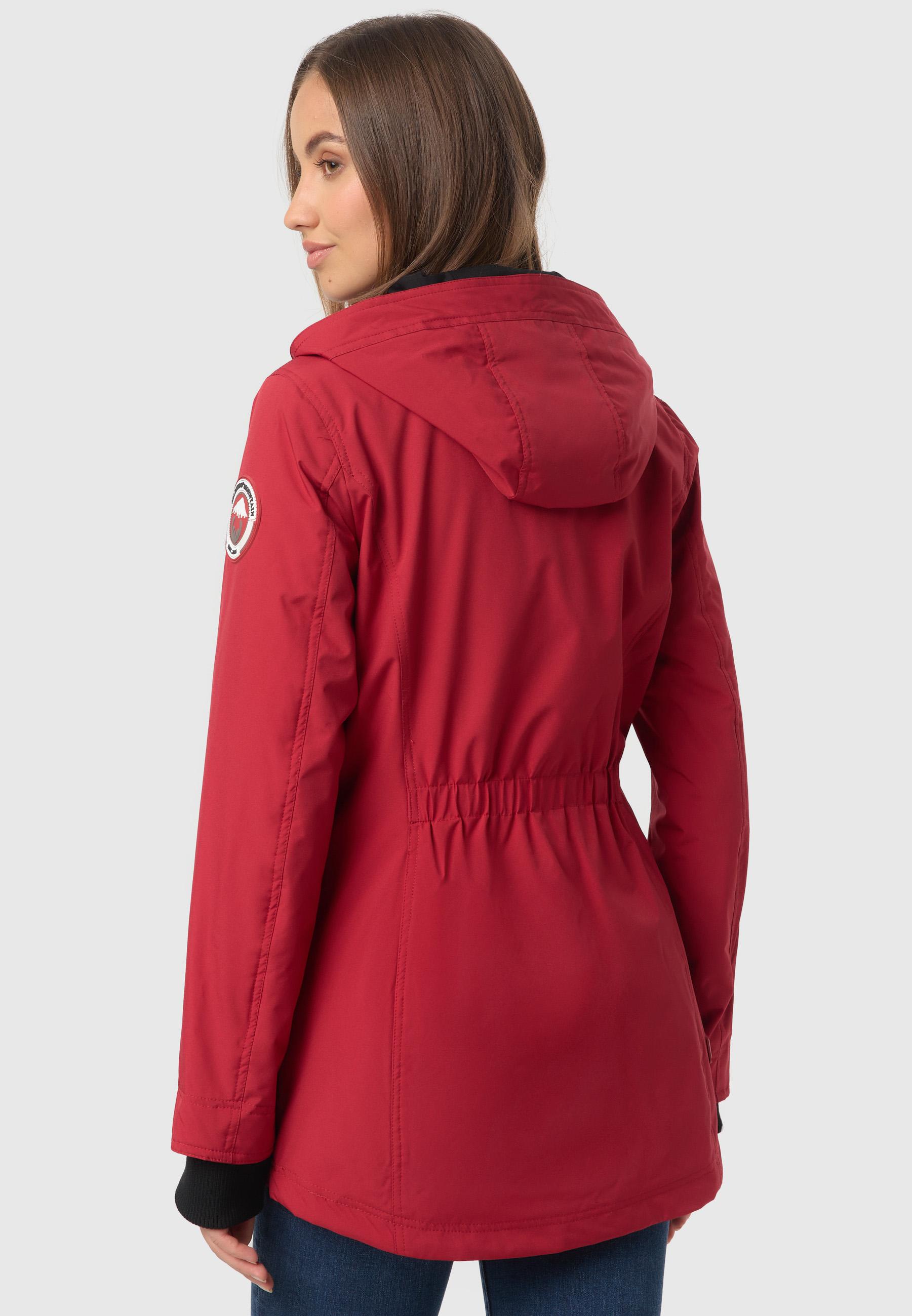 Übergangsjacke Outdoorjacke mit Kapuze Honigbeere Dark Red