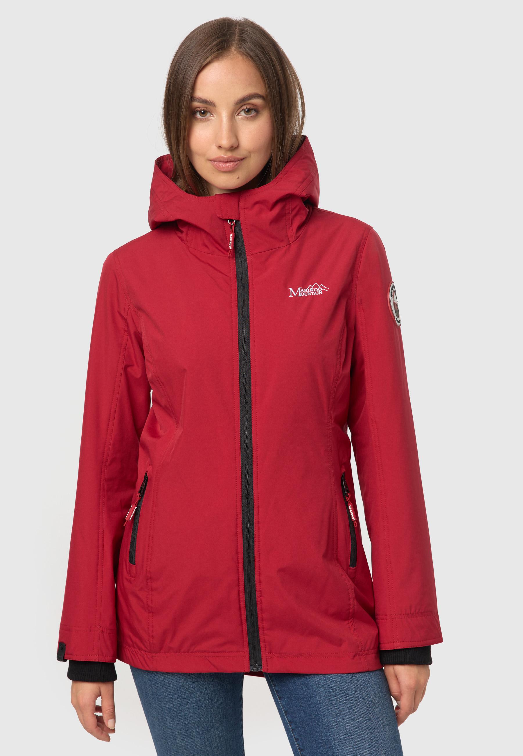 Übergangsjacke Outdoorjacke mit Kapuze Honigbeere Dark Red