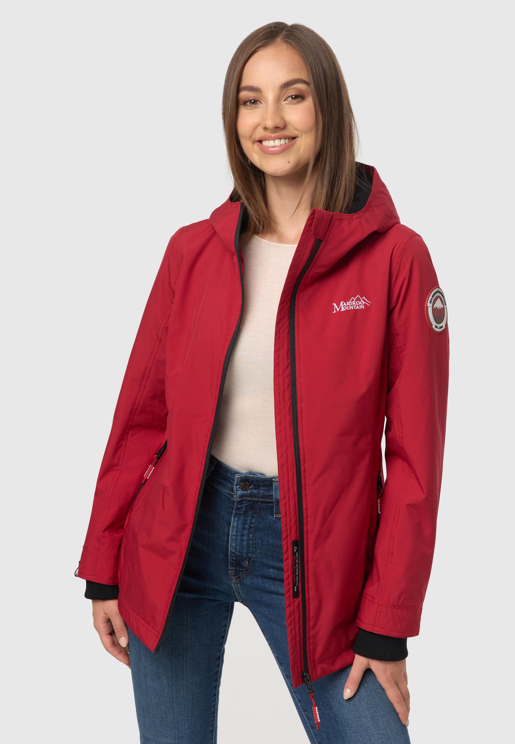 Übergangsjacke Outdoorjacke mit Kapuze Honigbeere Dark Red