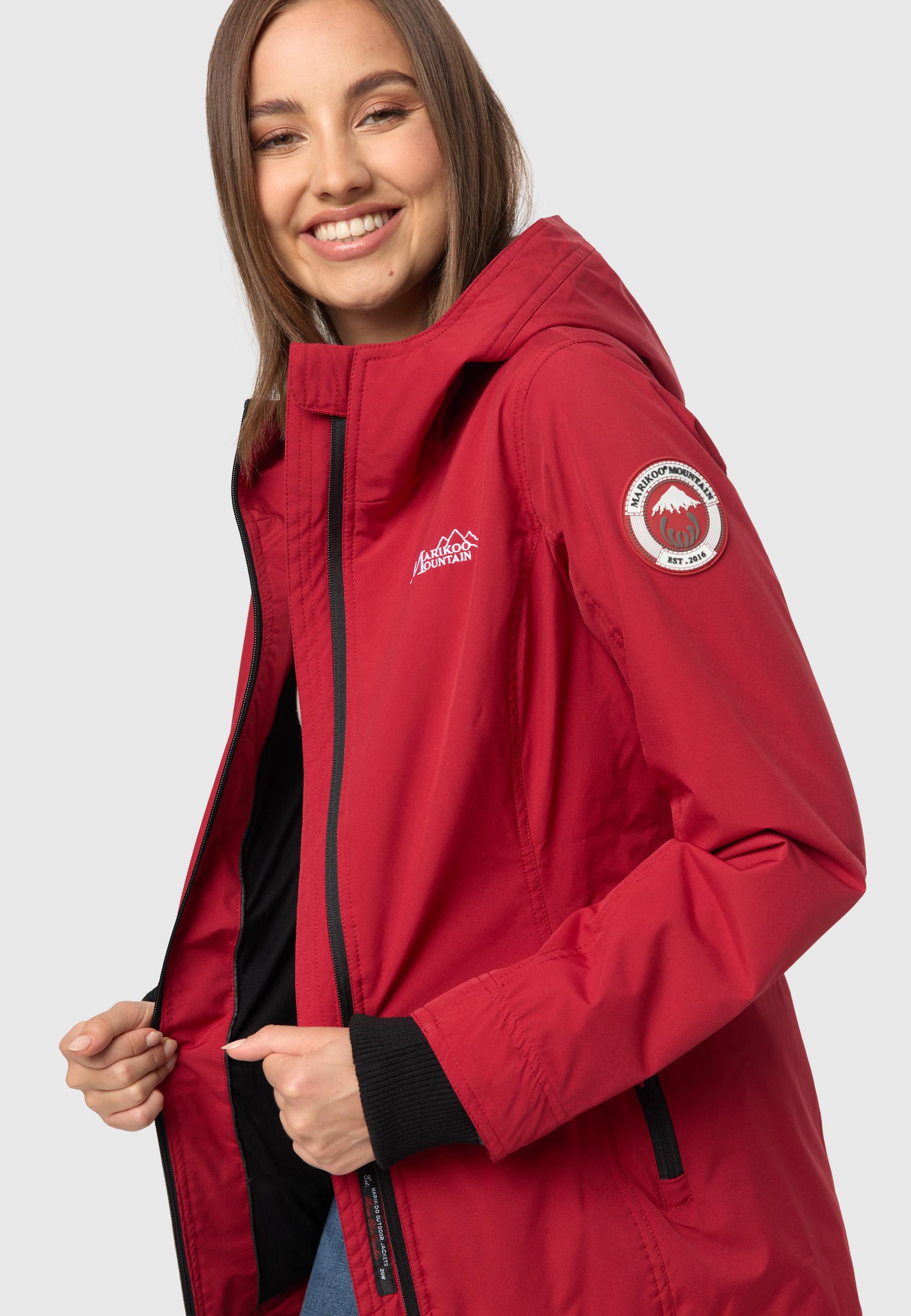 Übergangsjacke Outdoorjacke mit Kapuze Honigbeere Dark Red