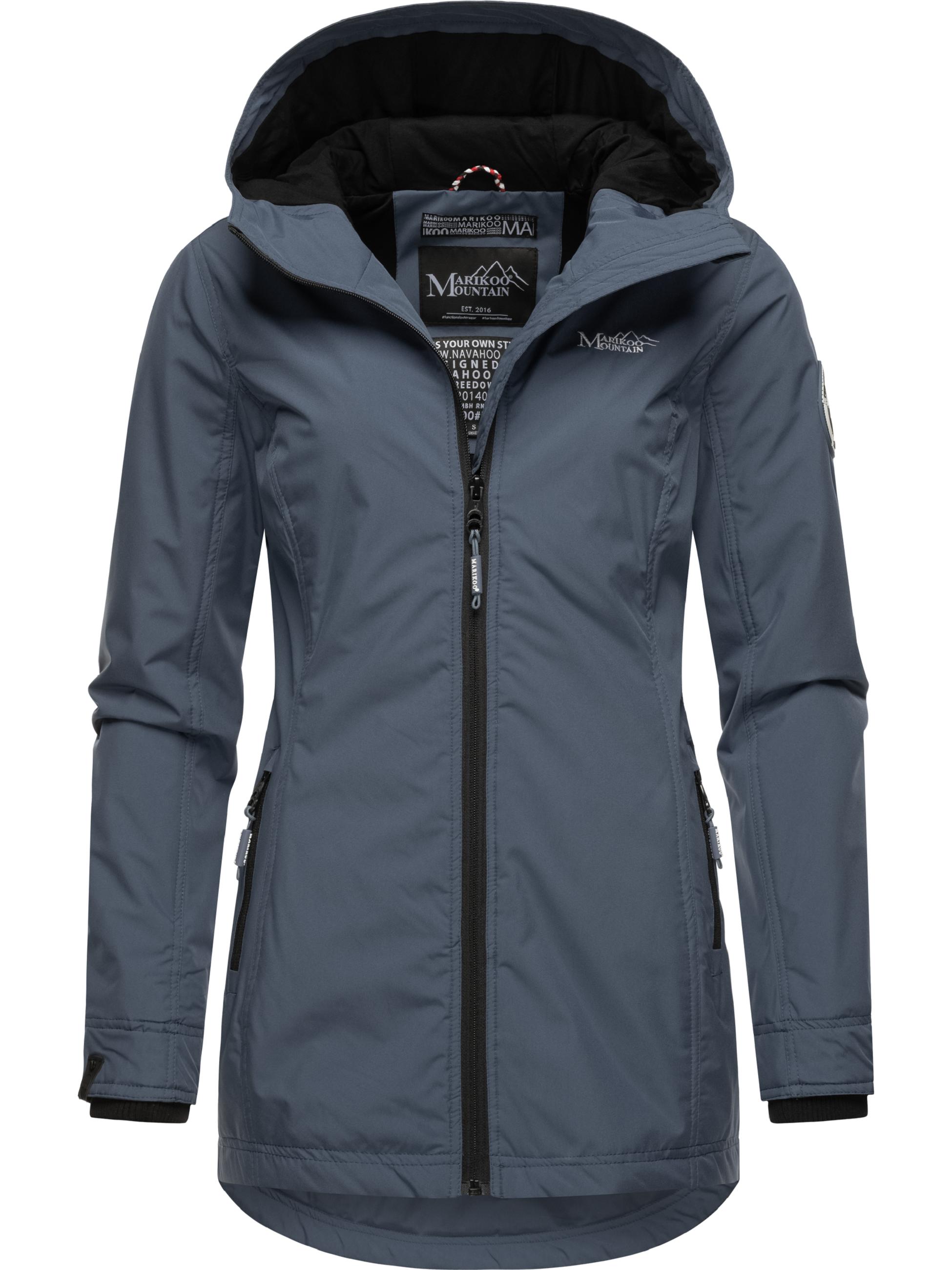 Übergangsjacke Outdoorjacke mit Kapuze Honigbeere Dusty Blue