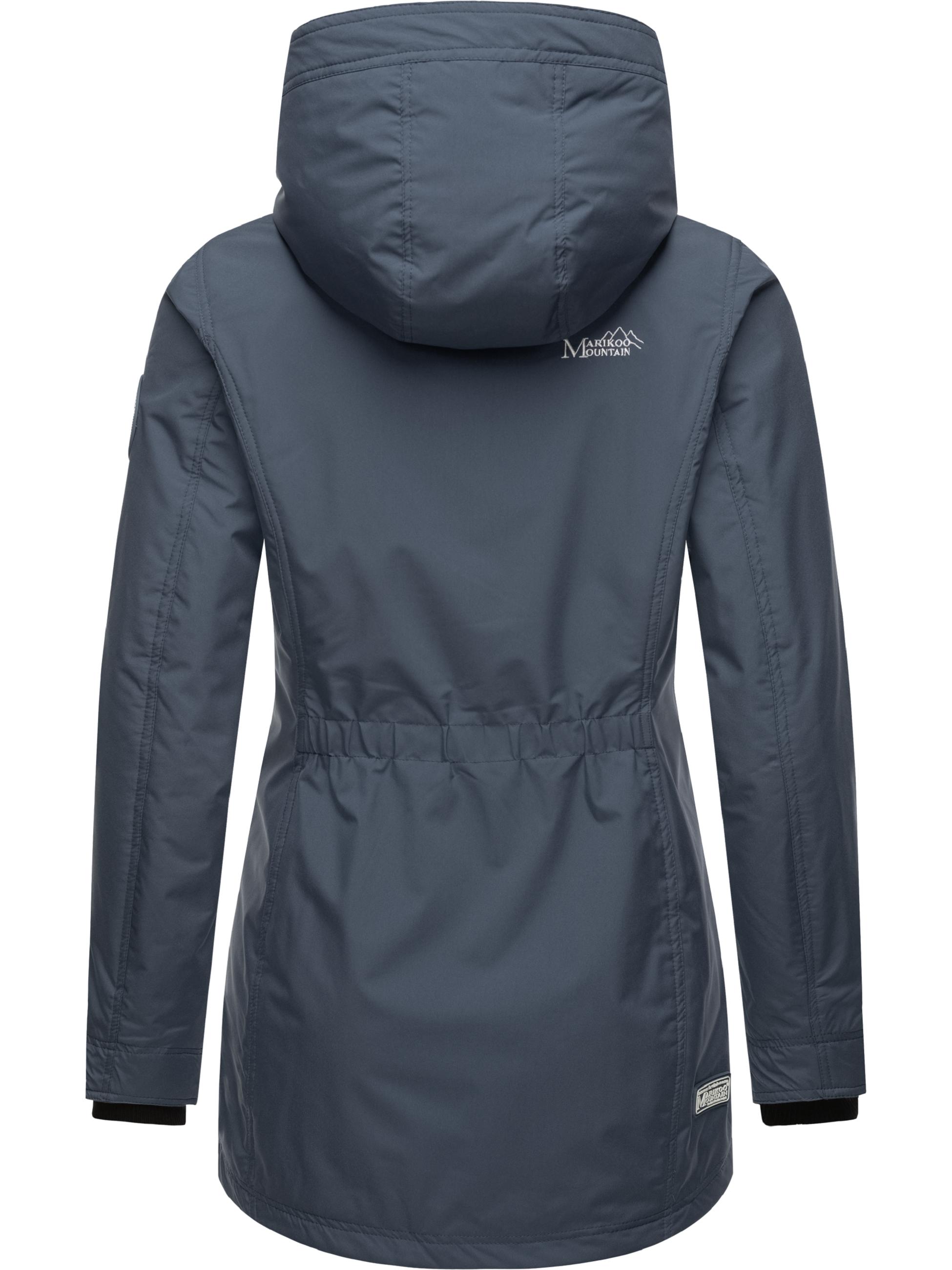 Übergangsjacke Outdoorjacke mit Kapuze Honigbeere Dusty Blue