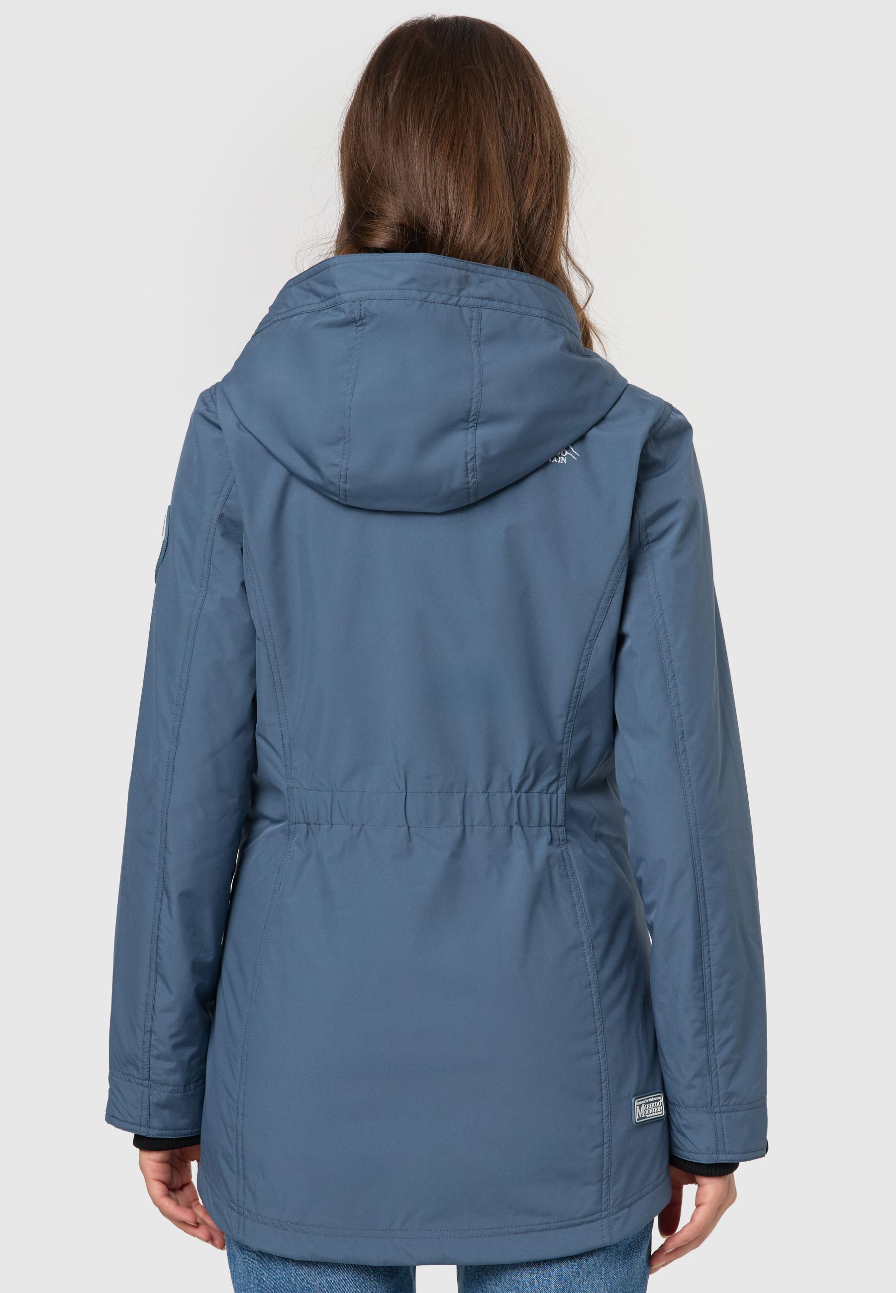 Übergangsjacke Outdoorjacke mit Kapuze Honigbeere Dusty Blue