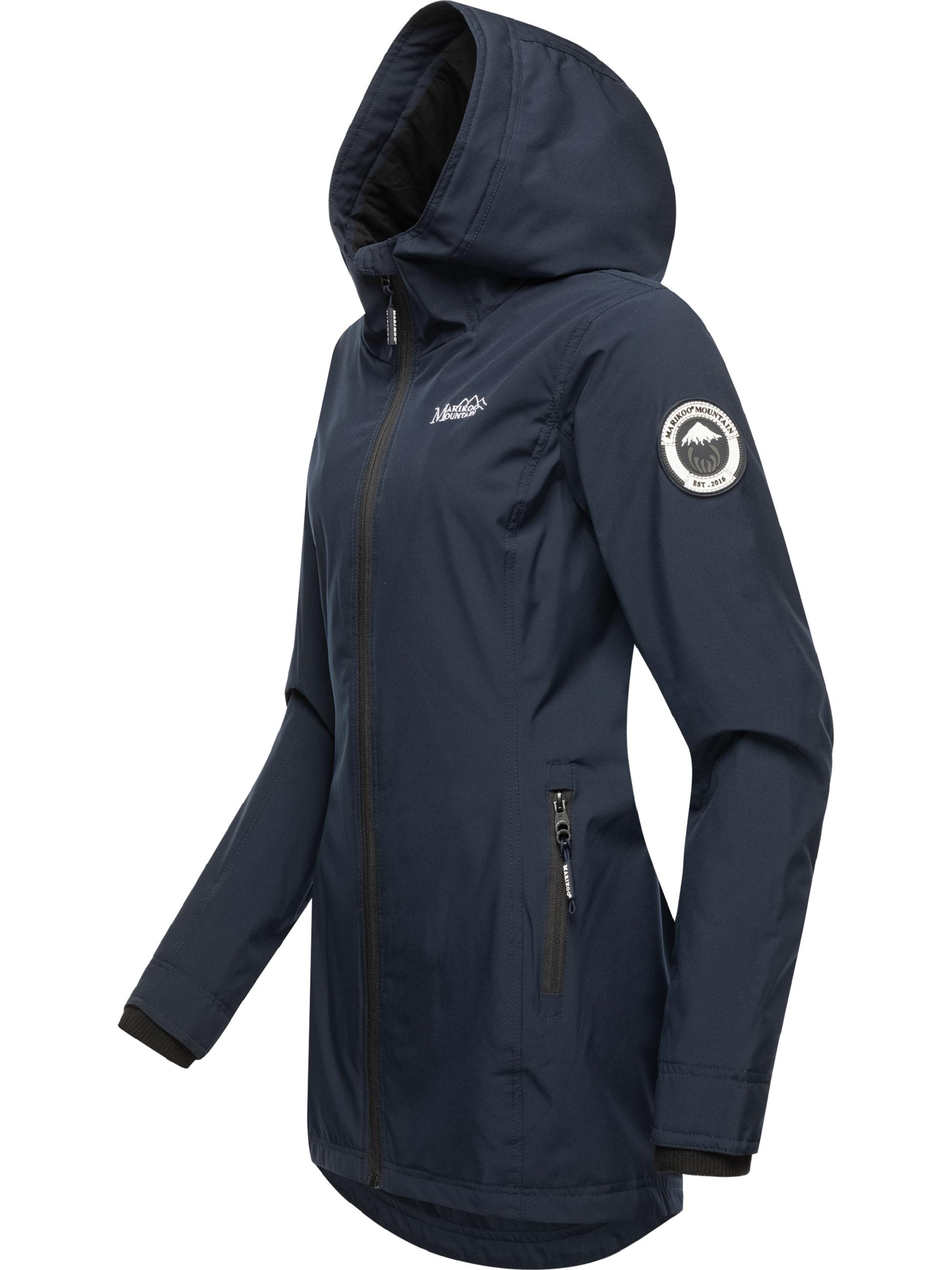 Übergangsjacke Outdoorjacke mit Kapuze Honigbeere Navy